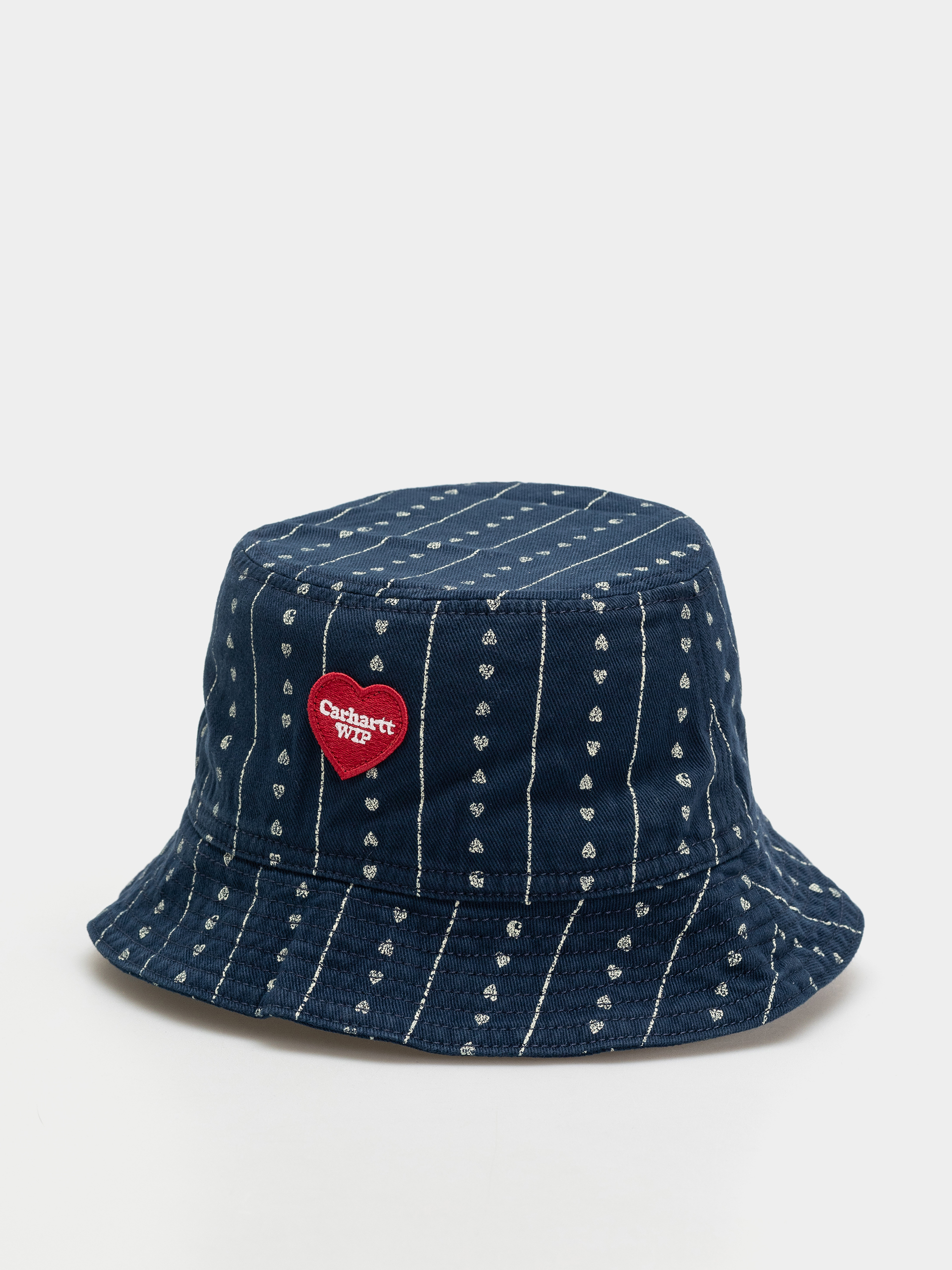 Pălărie Carhartt WIP Drewe Bucket (heart c pinstripe/ink/natural)