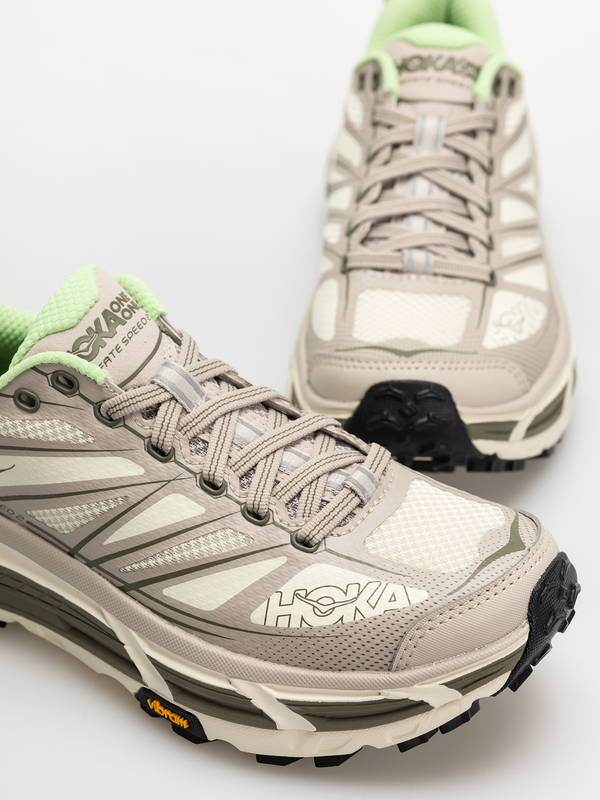 Pantofi Hoka Mafate Speed 2 (putty/eucalyptus)