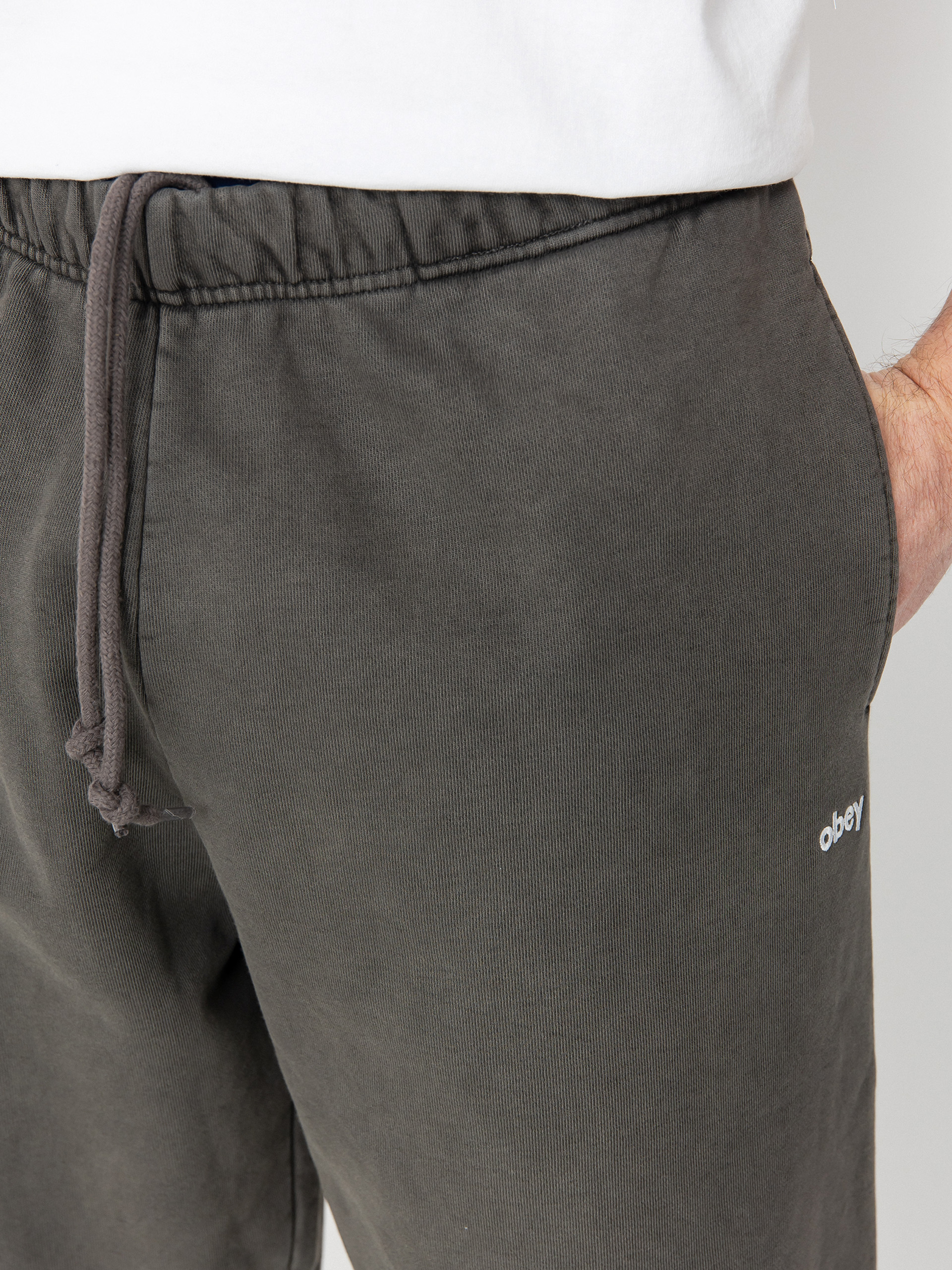 Pantaloni OBEY Lowercase Pigment (pigment digital black)