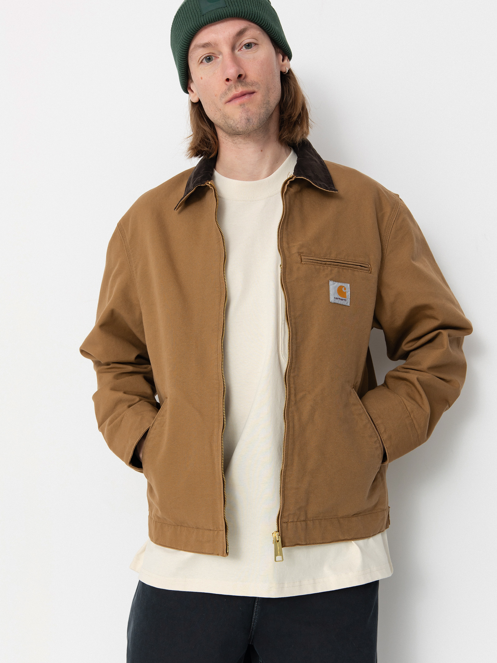Geacă Carhartt WIP Detroit - maro (hamilton brown/tobacco)