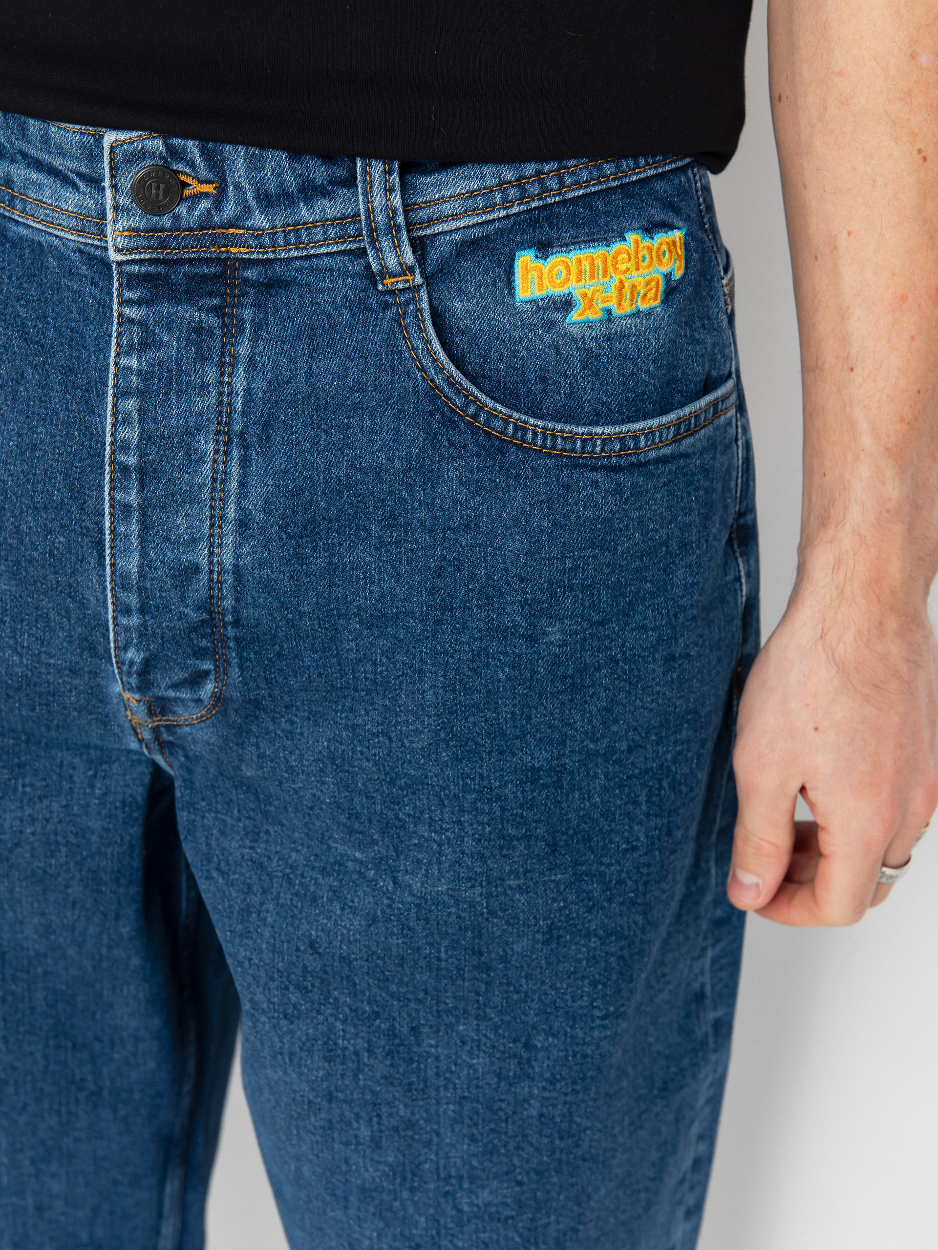 Pantaloni Homeboy X Tra Monster Gothic Denim (washed blue)