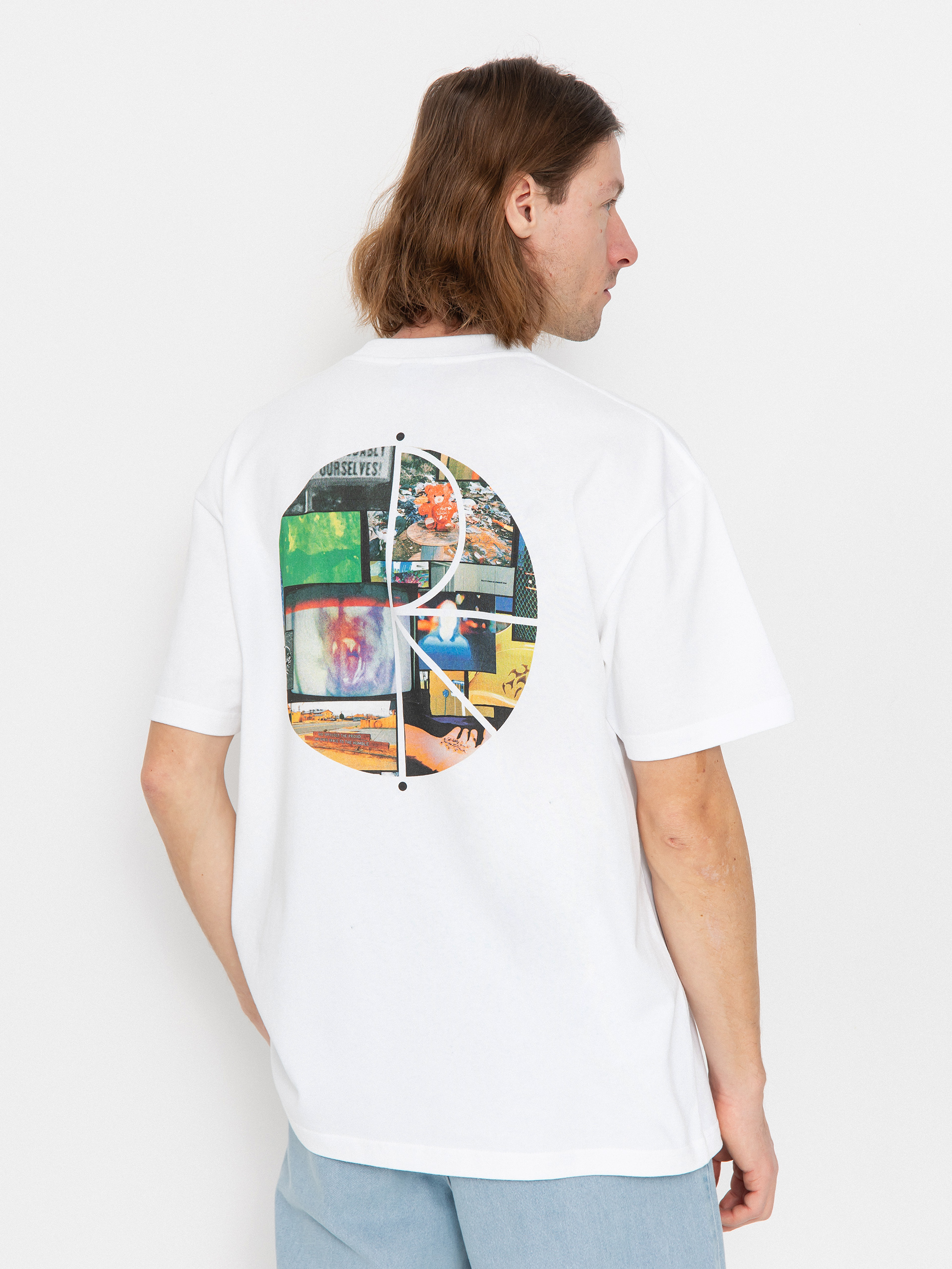 Tricou Polar Skate Fill Logo Ourselves Collage (white)