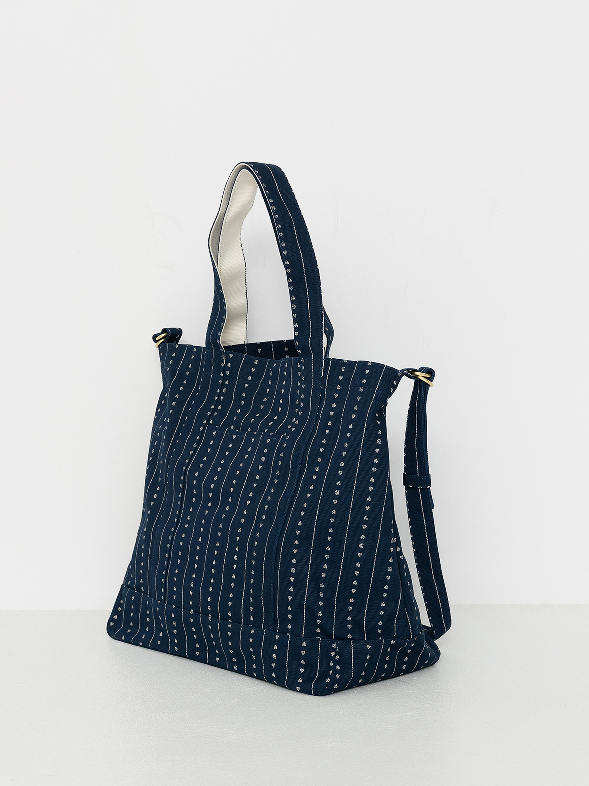 Geantă Carhartt WIP Drewe Tote (heart c pinstripe/ink/natural)