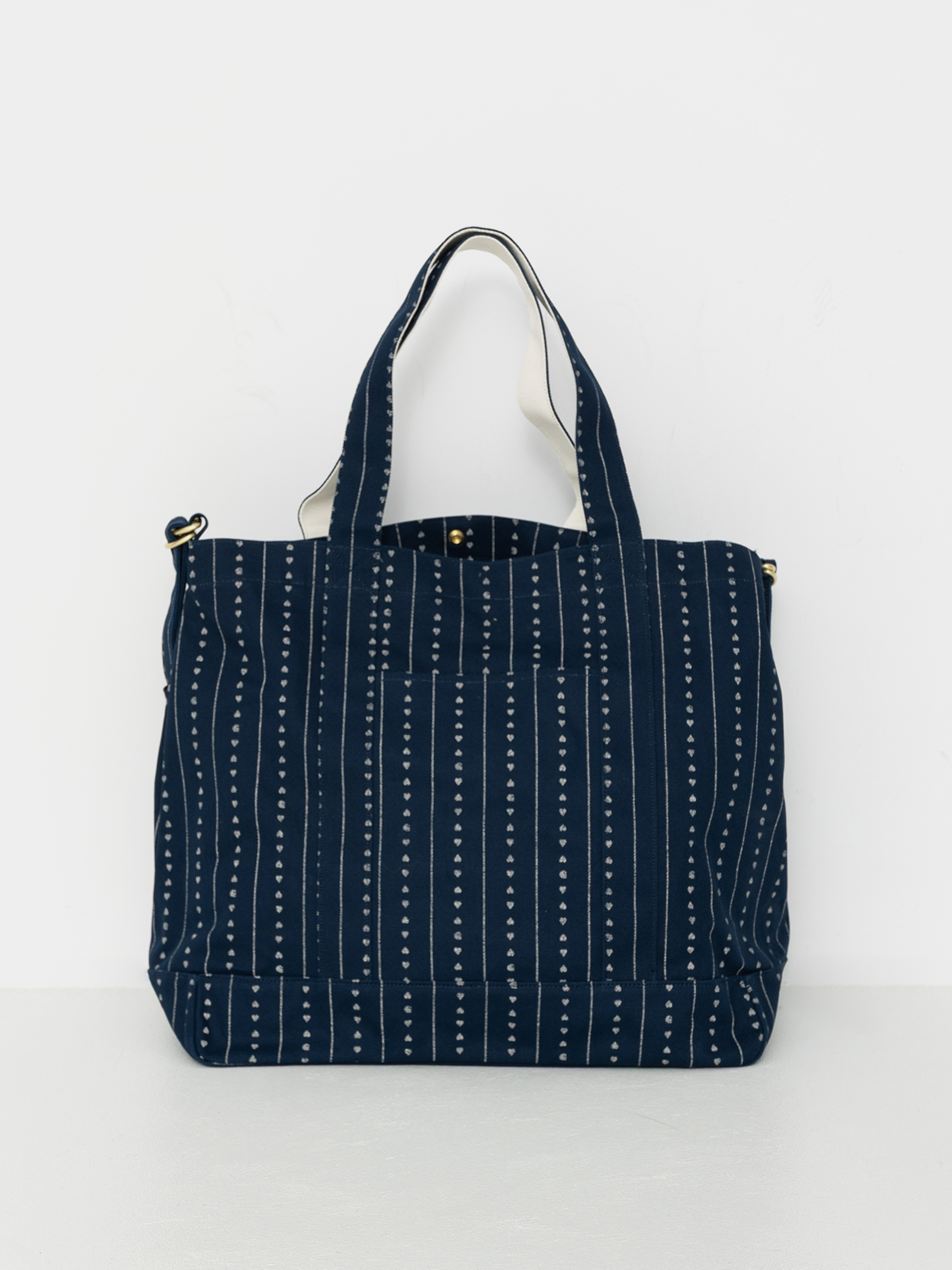 Geantă Carhartt WIP Drewe Tote (heart c pinstripe/ink/natural)