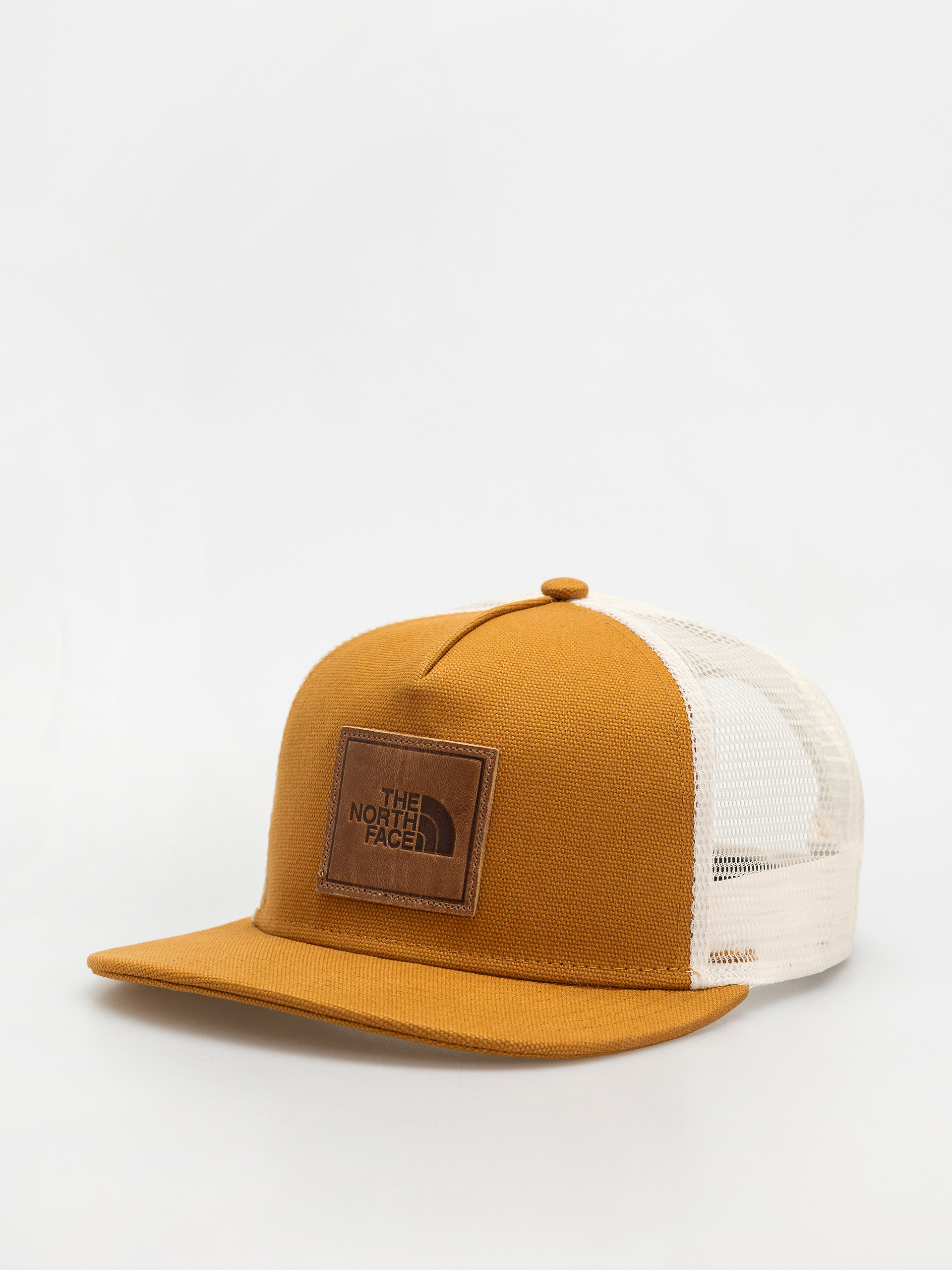 u0218apcu0103 The North Face Half Dome Trucker (timber tan/leather patch)