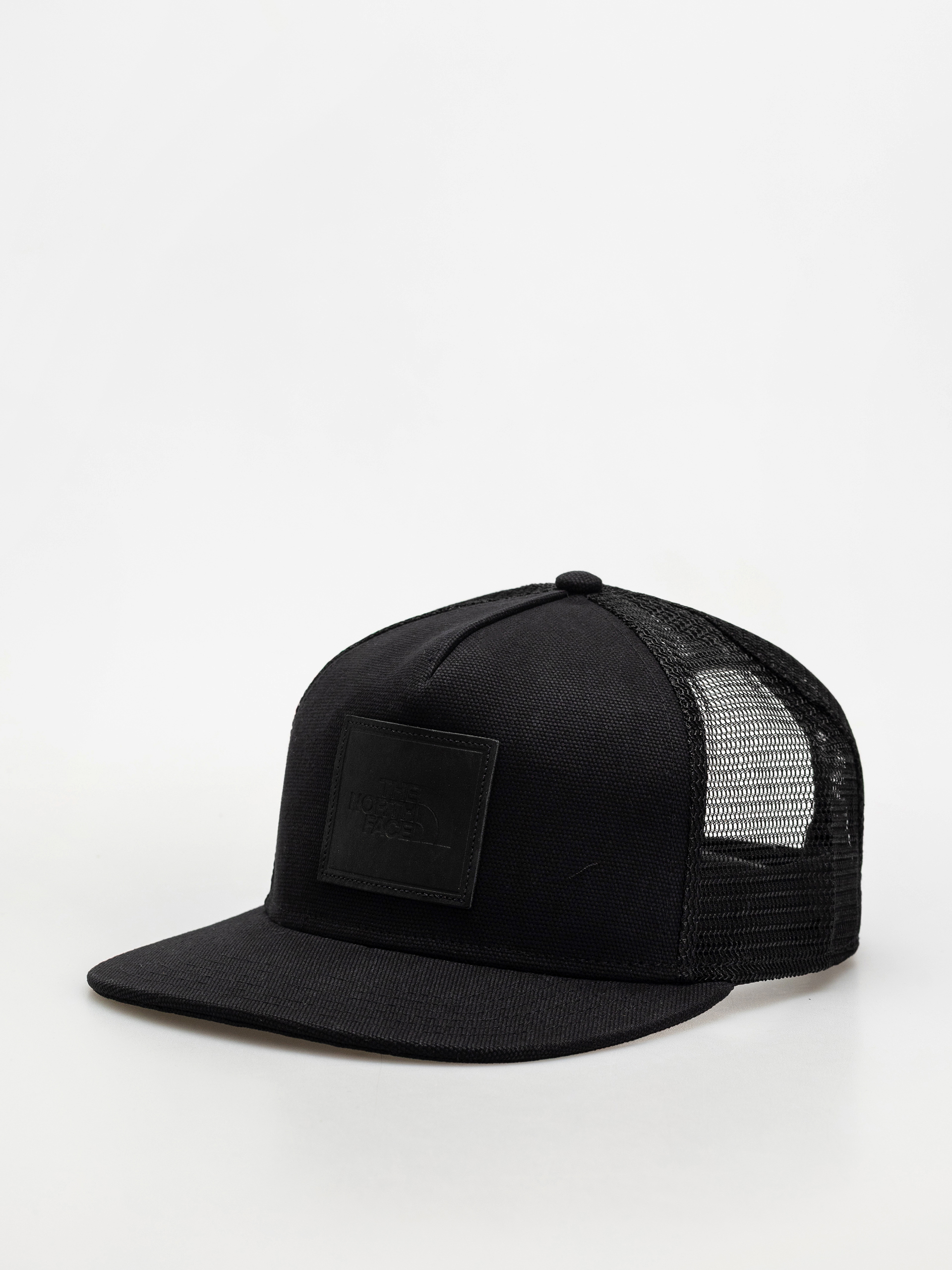 Șapcă The North Face Half Dome Trucker (tnf black/leather patch)