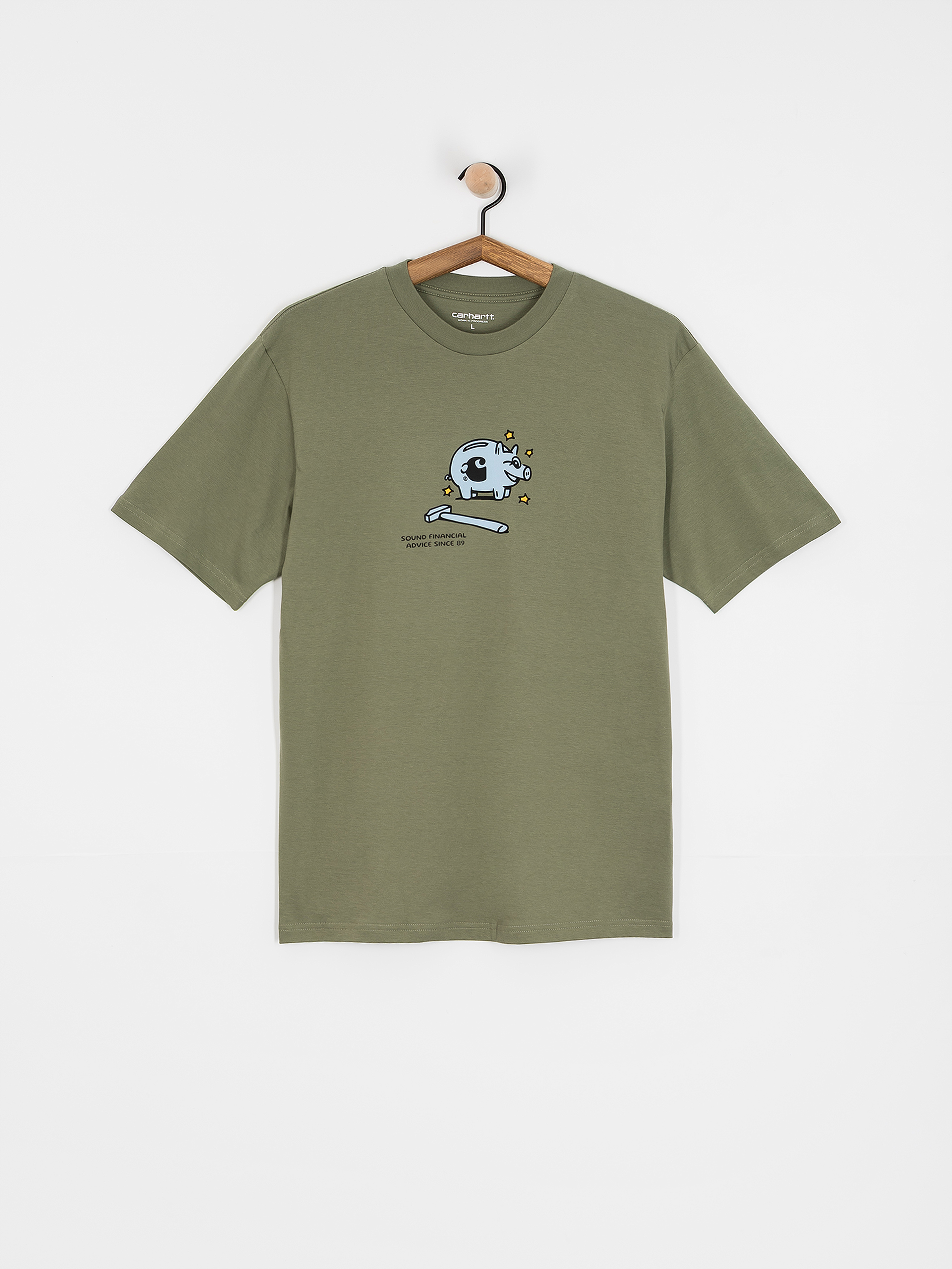 Tricou Carhartt WIP Piggybank (dollar green)