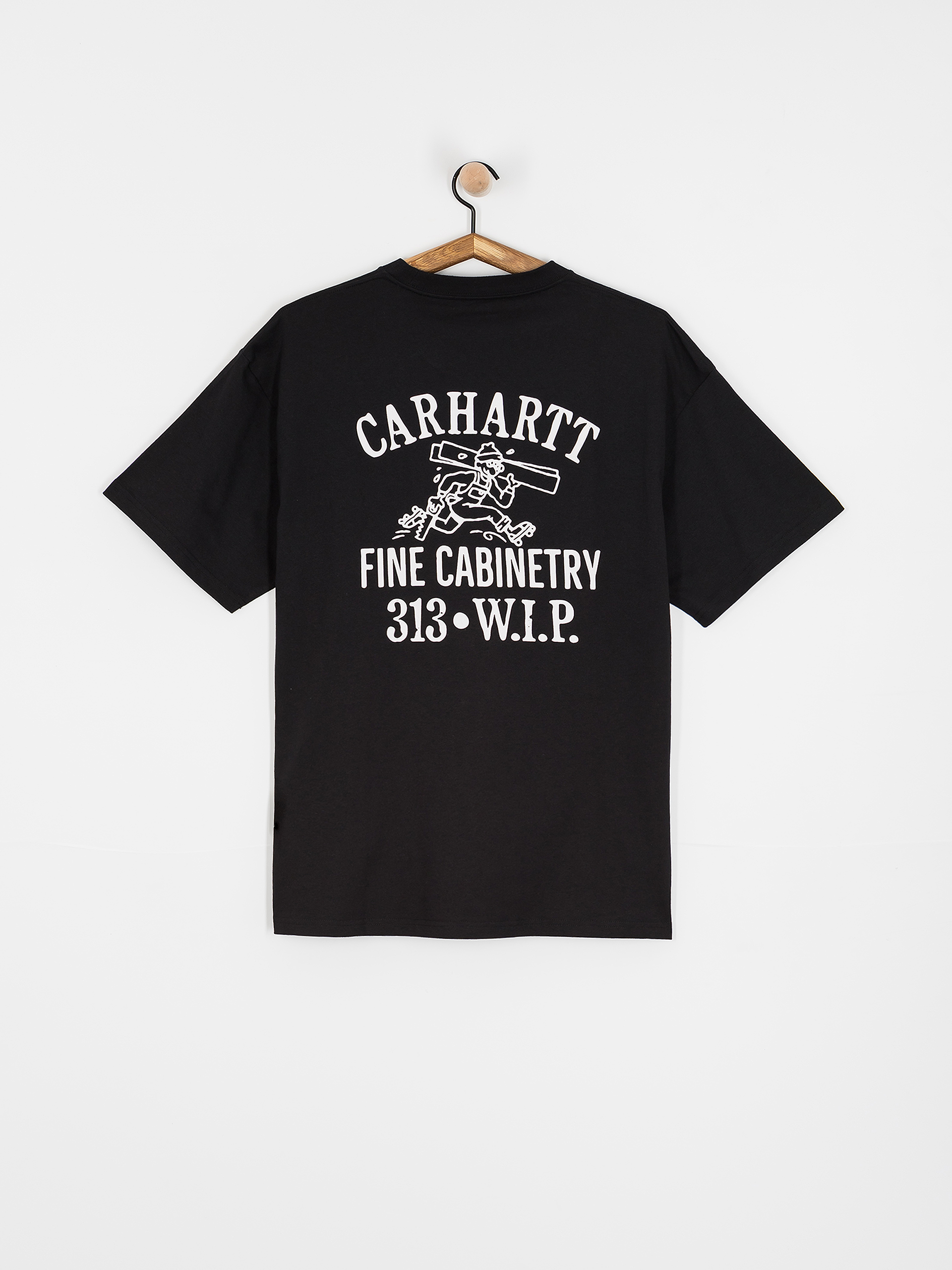 Tricou Carhartt WIP Cabinetry (black/white)