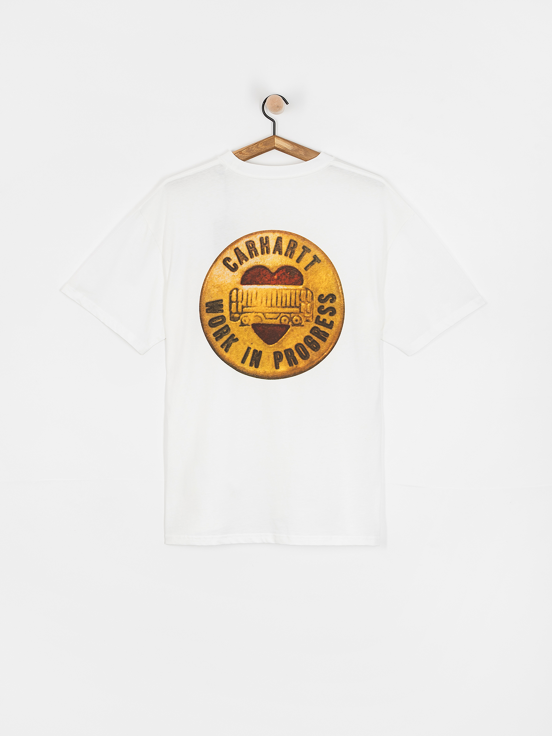 Tricou Carhartt WIP Button (white)