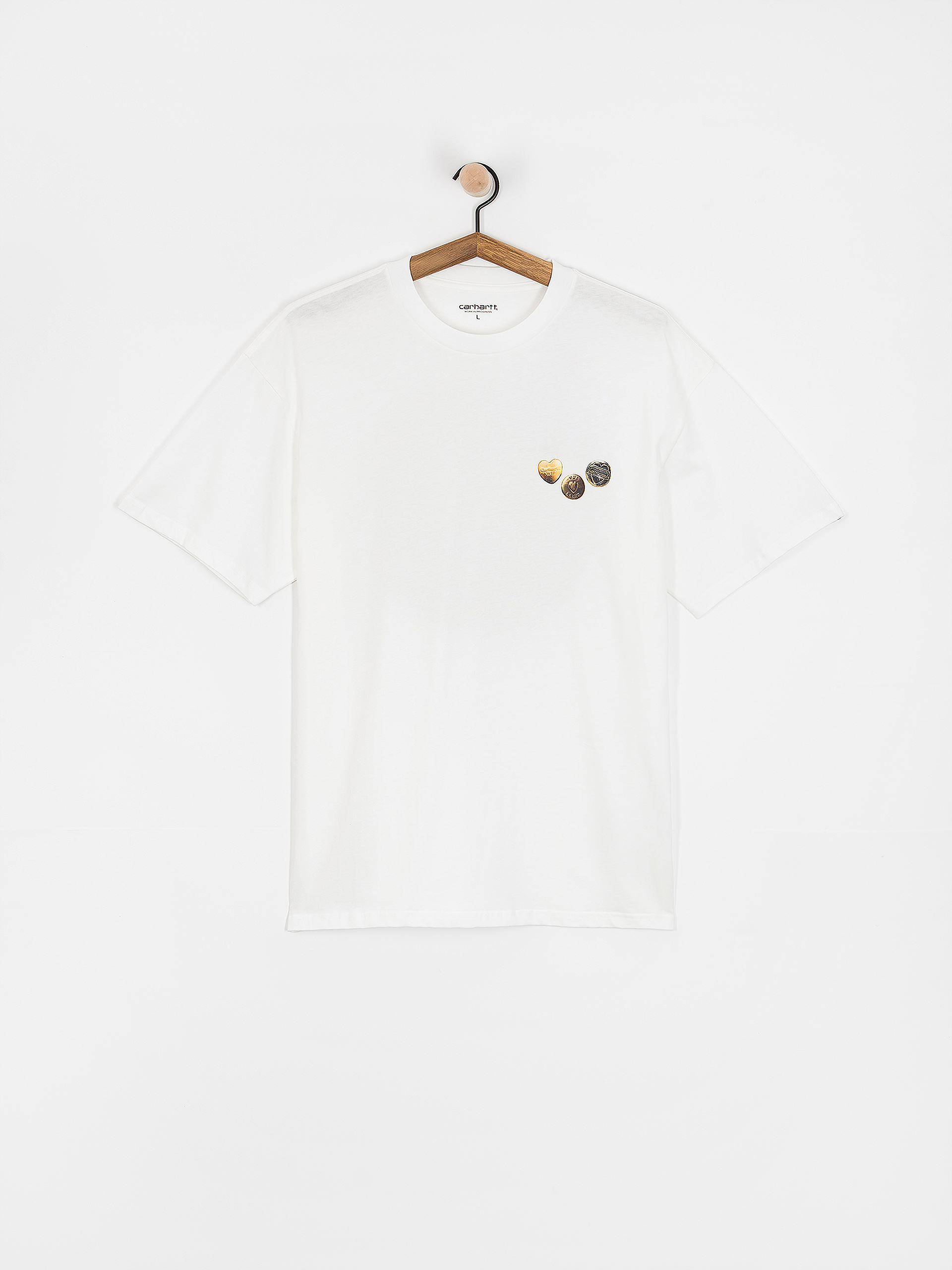 Tricou Carhartt WIP Button (white)