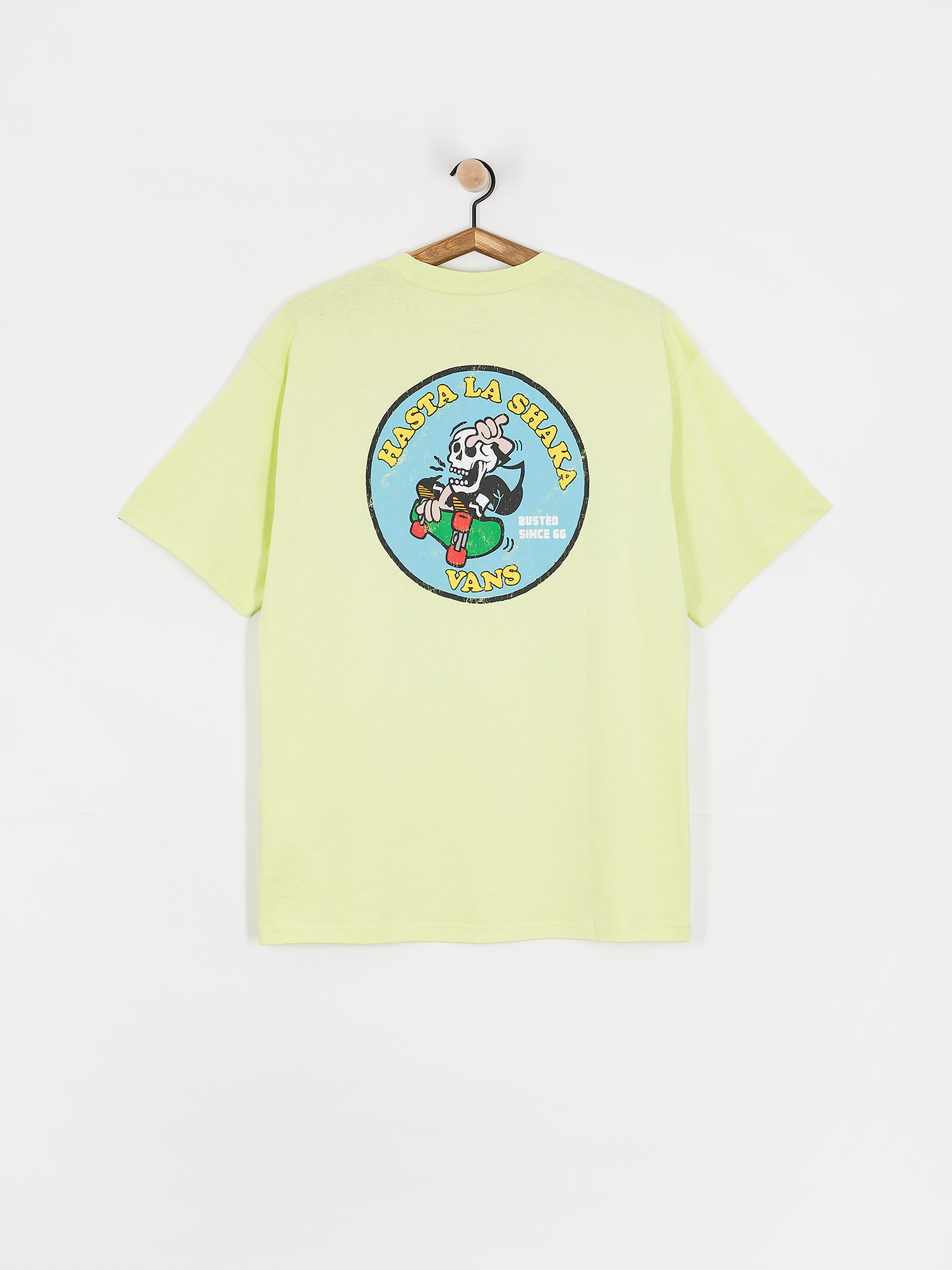 Tricou Vans Skull La Shaka Loose (shadow lime)