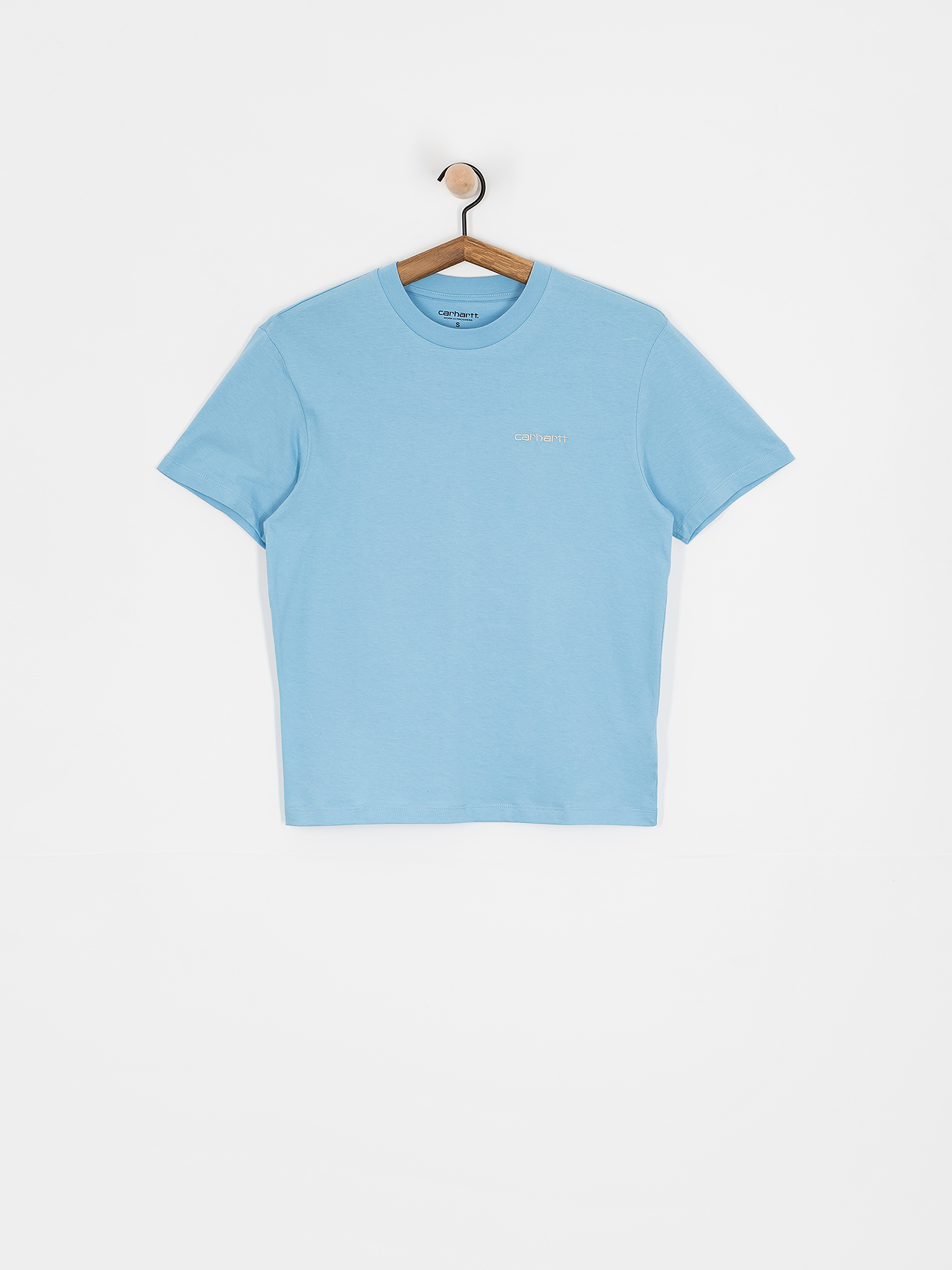 Tricou Carhartt WIP Script Embroidery Wmn (bluebird/fleur de sel)