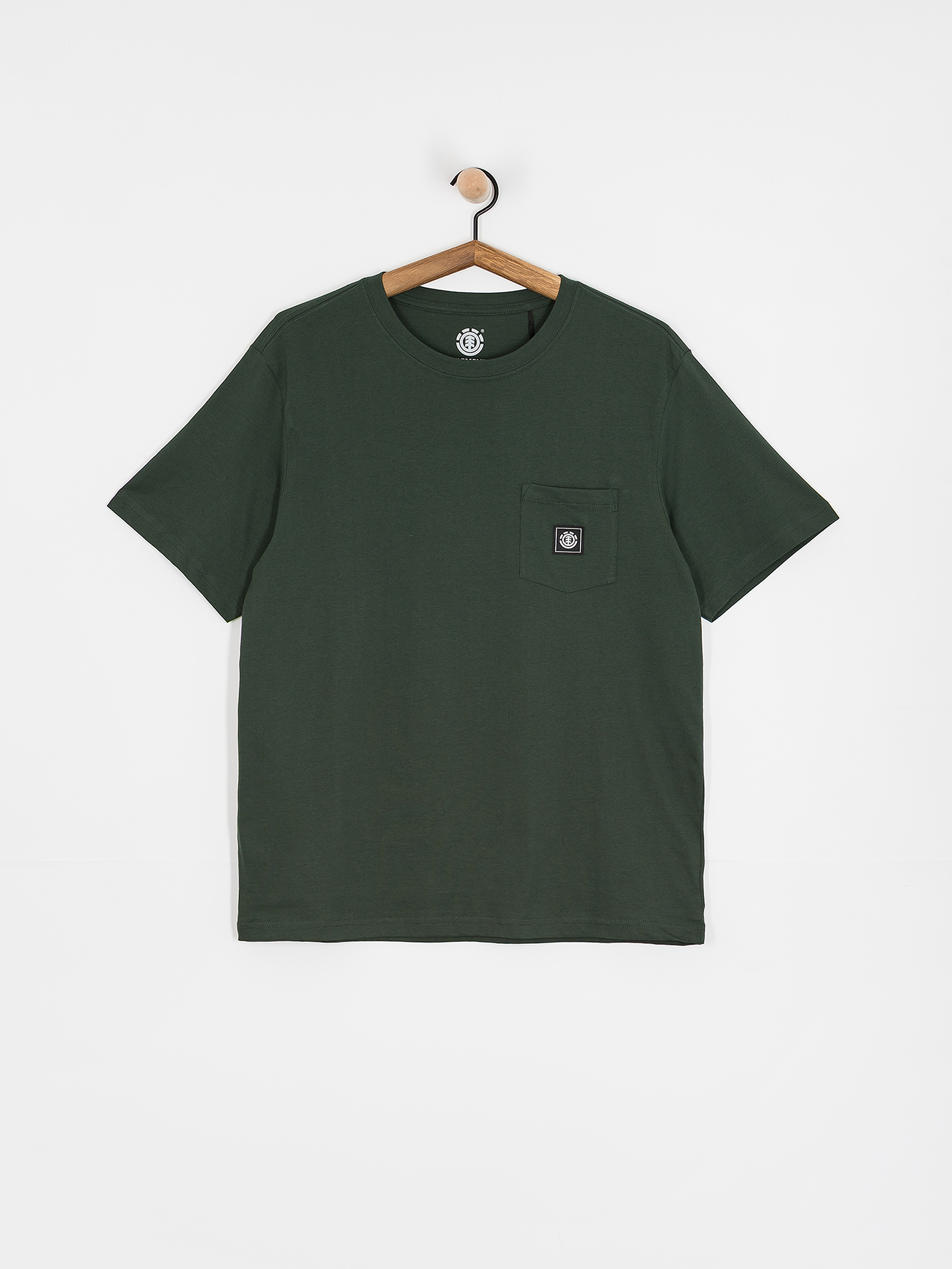 Tricou Element Basic Pocket Label (deep forest)