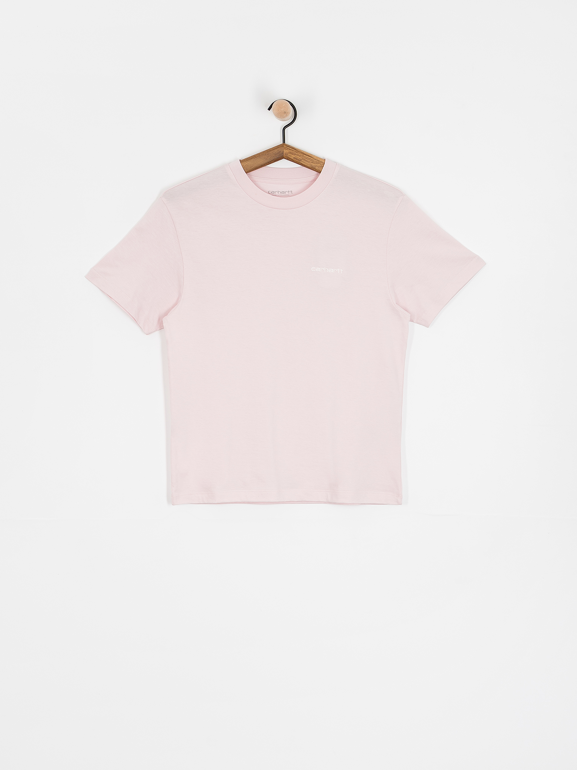 Tricou Carhartt WIP Script Embroidery Wmn (air pink/wax)