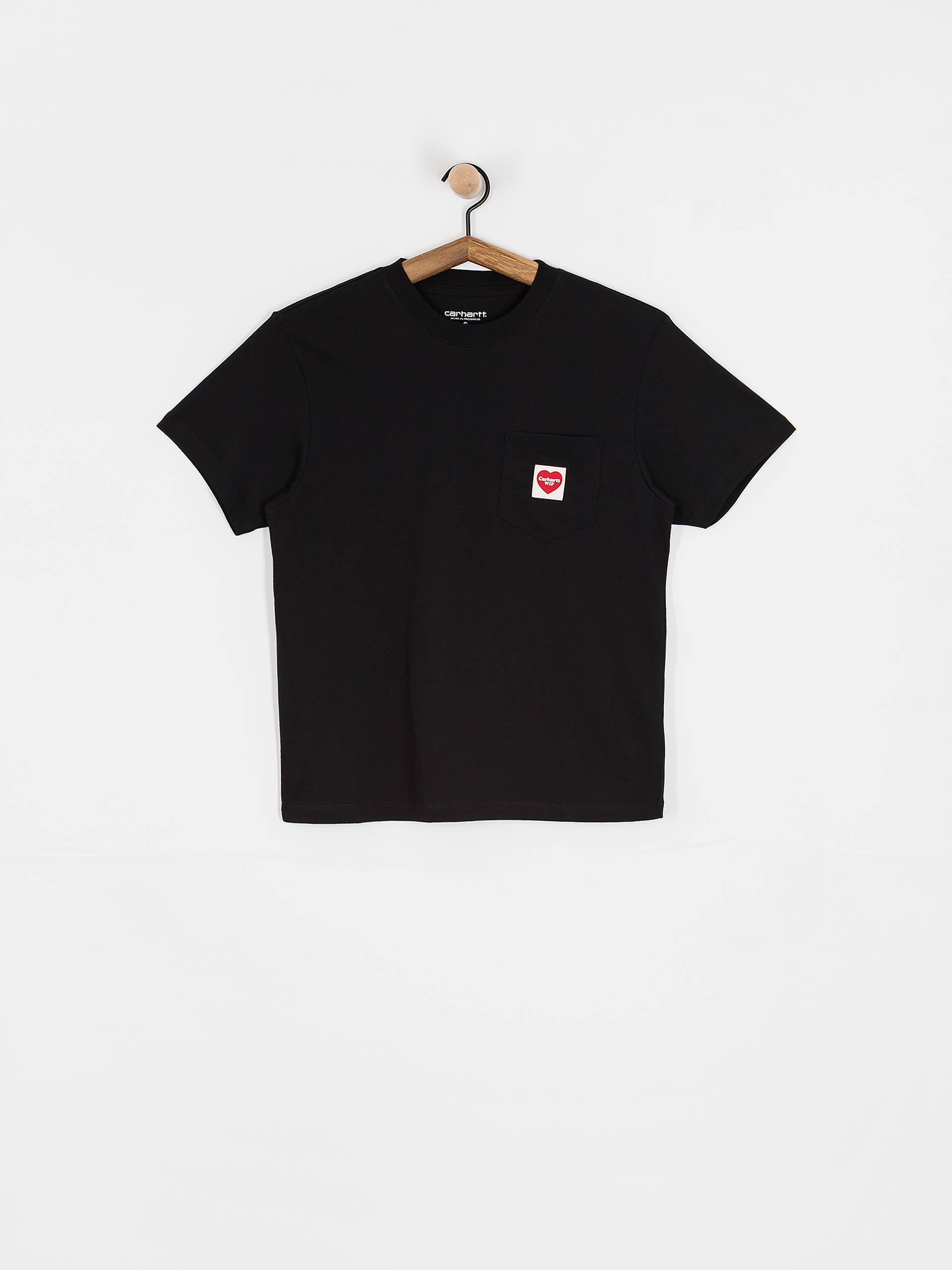 Tricou Carhartt WIP Pocket Heart Wmn (black/red)