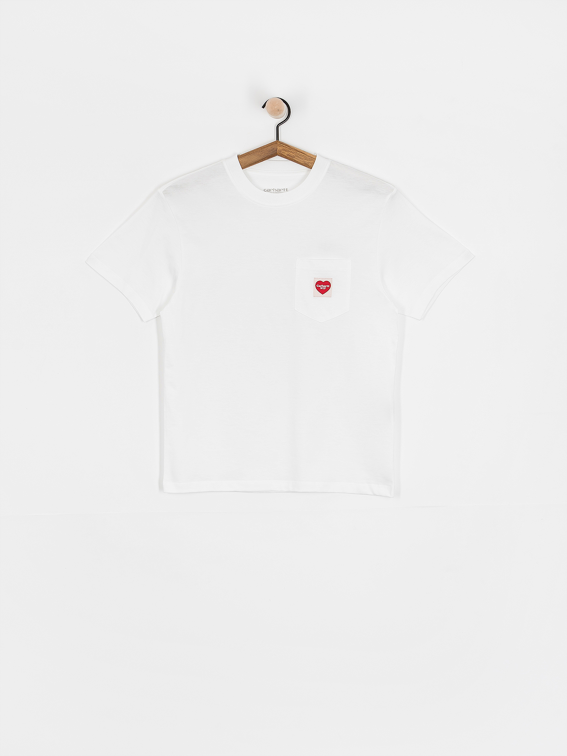 Tricou Carhartt WIP Pocket Heart Wmn (white/red)