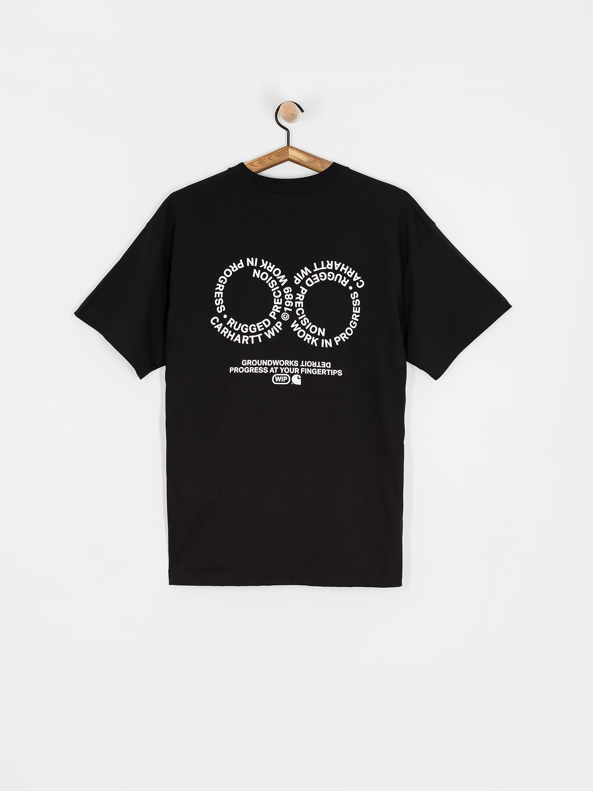 Tricou Carhartt WIP Rotation (black/white)