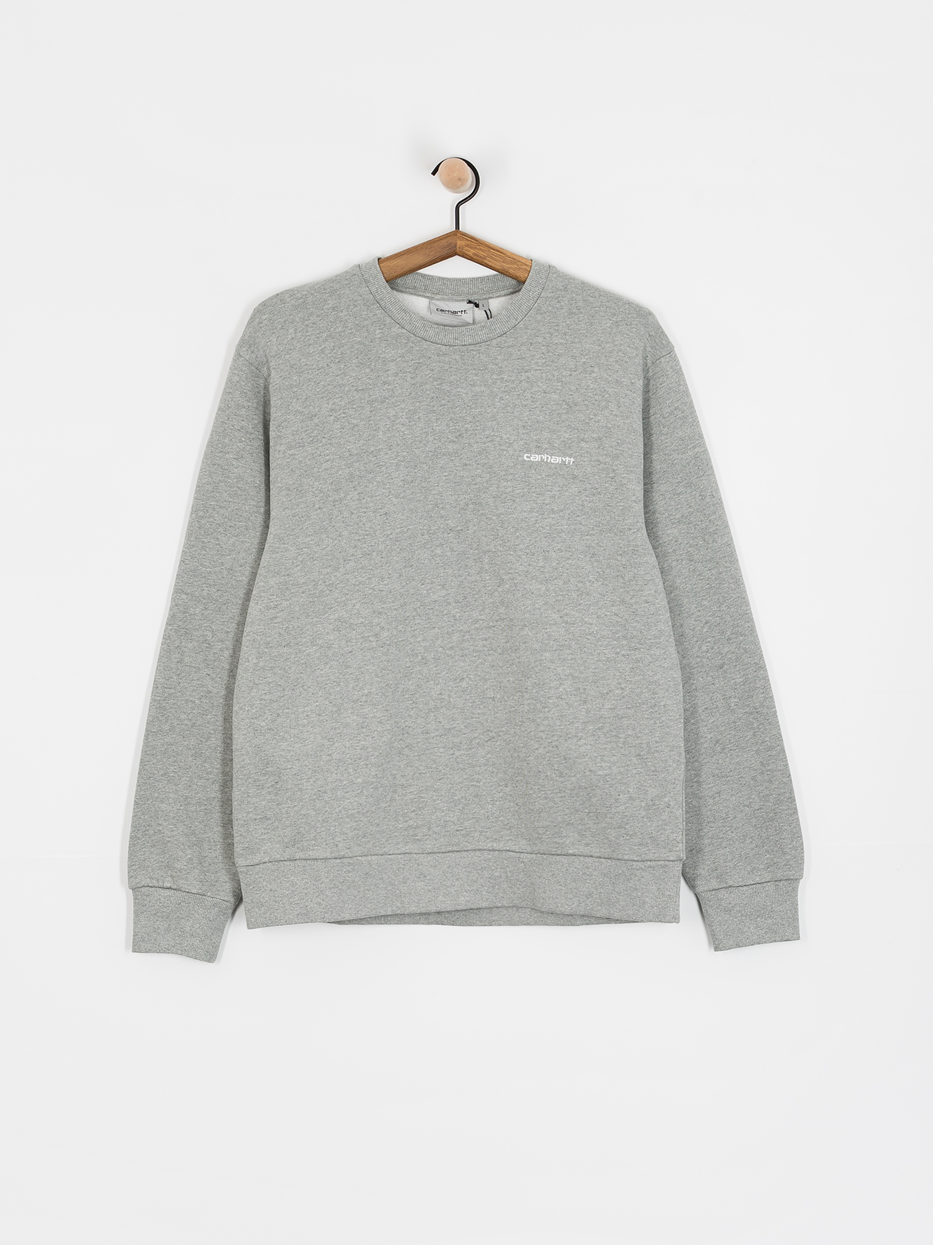 Hanorac Carhartt WIP Script Embroidery (grey heather/white)