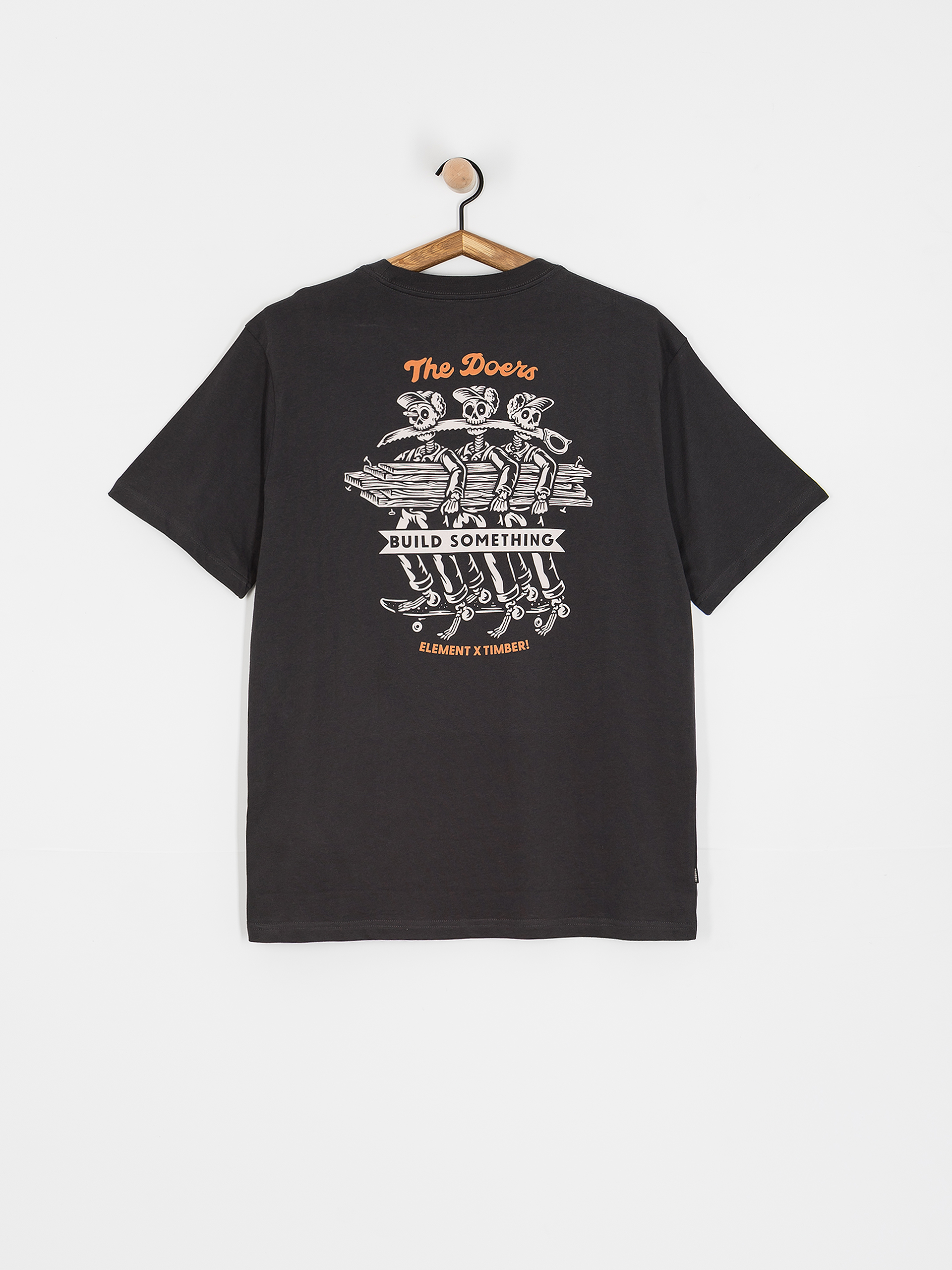 Tricou Element Timber Skeleton Gang (off black)