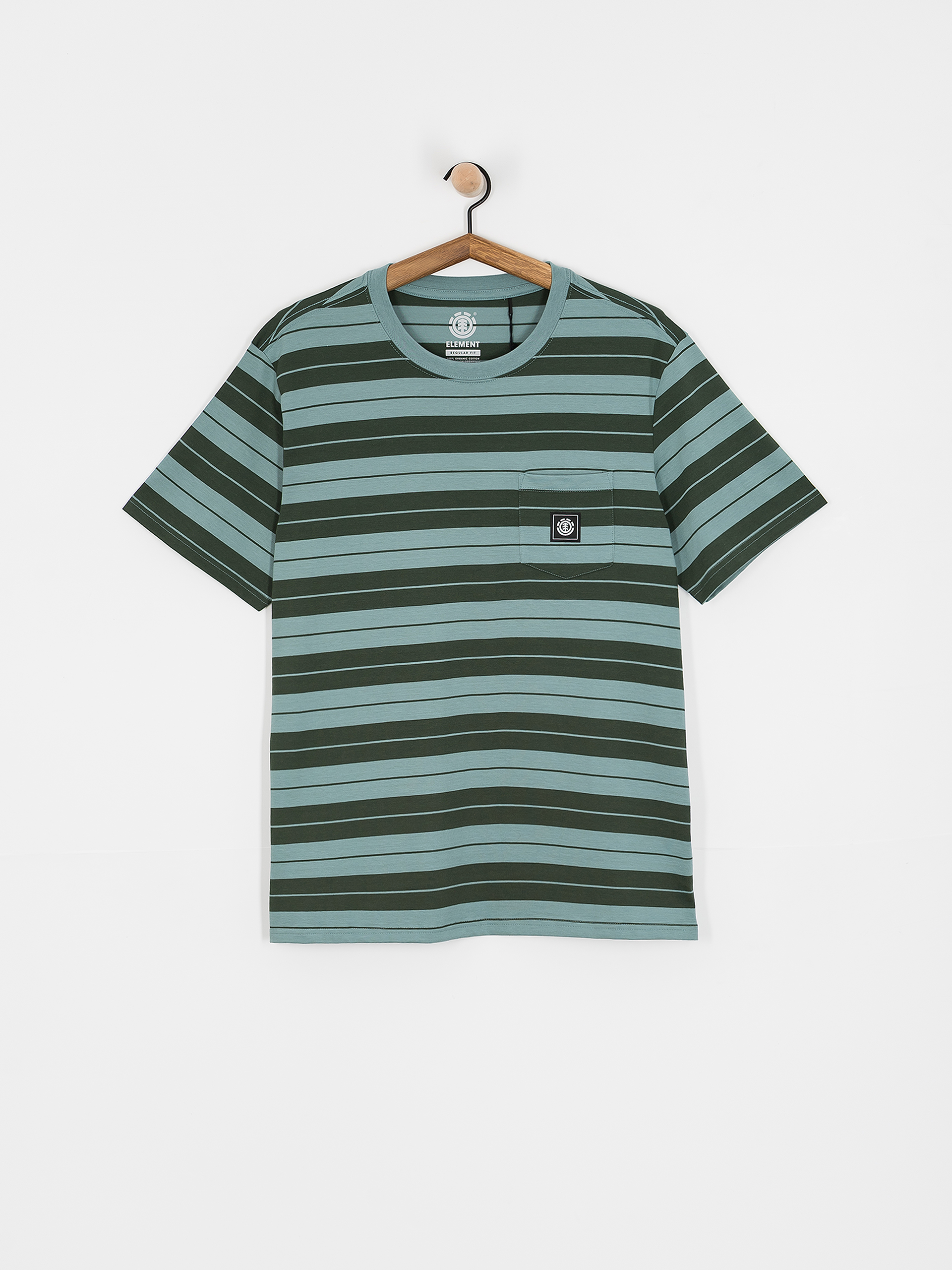 Tricou Element Basic Pocket Label (treillis/jungle green)