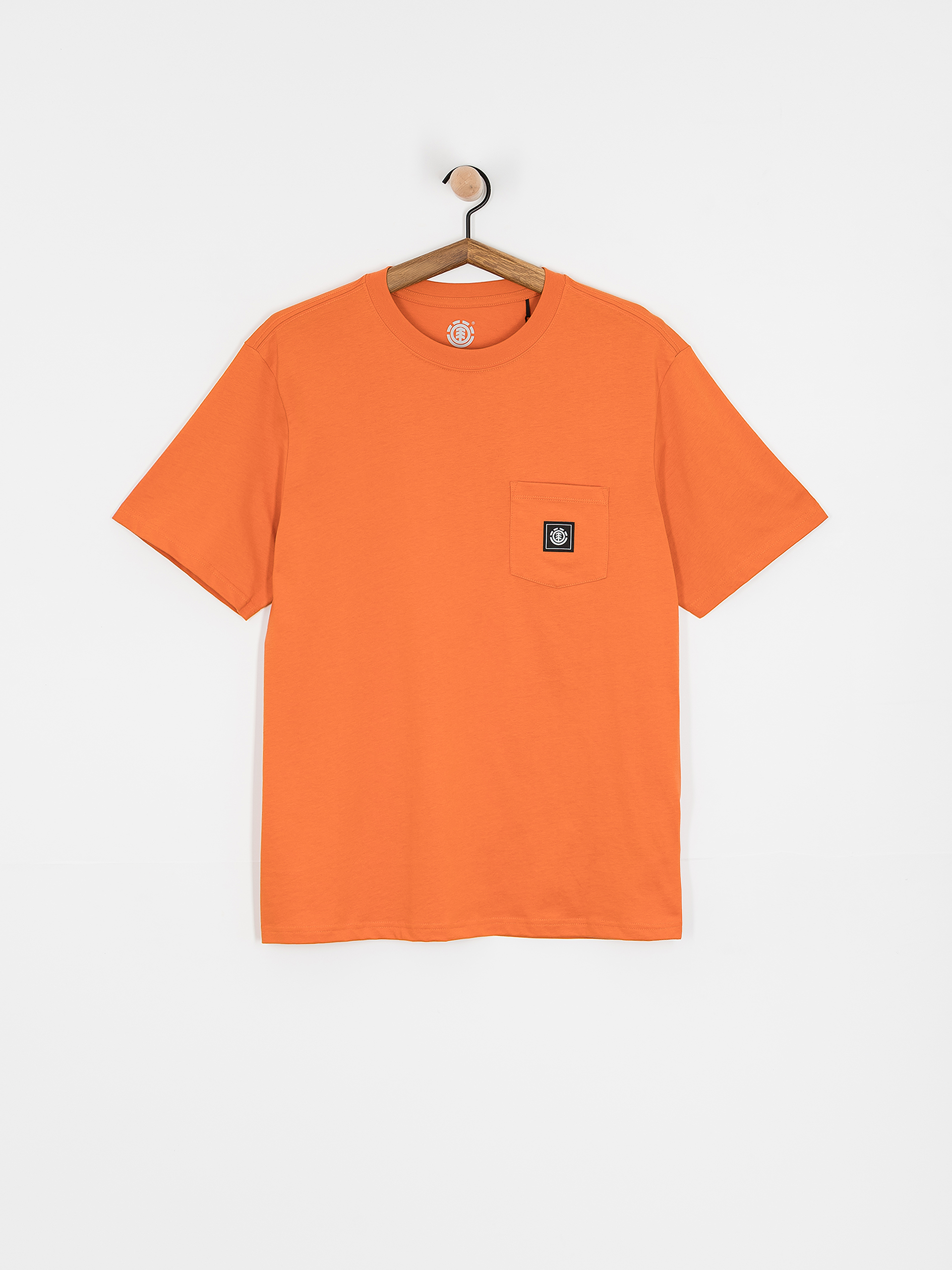 Tricou Element Basic Pocket Label (coral gold)