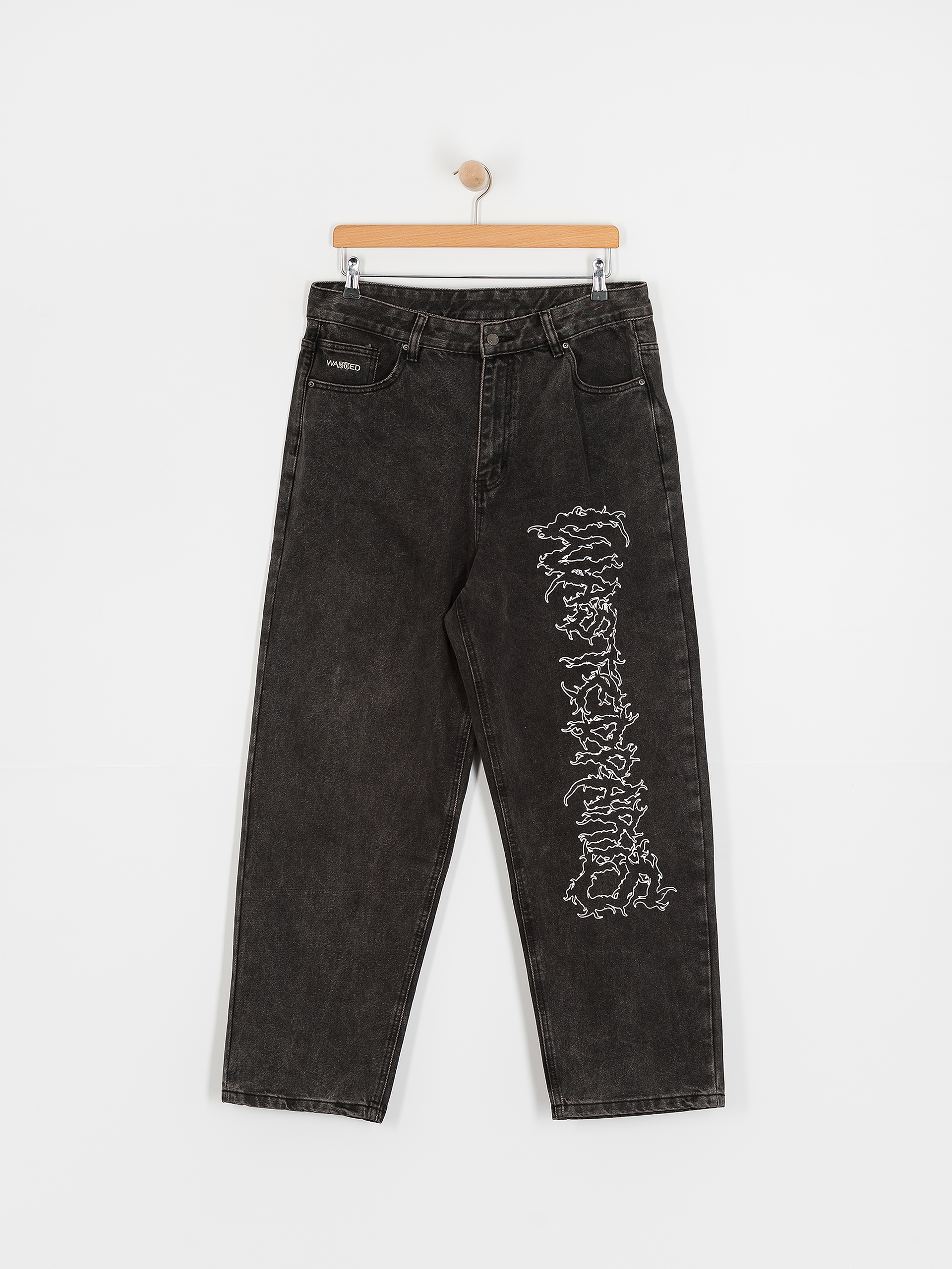 Pantaloni Wasted Paris Varg Casper (faded black)