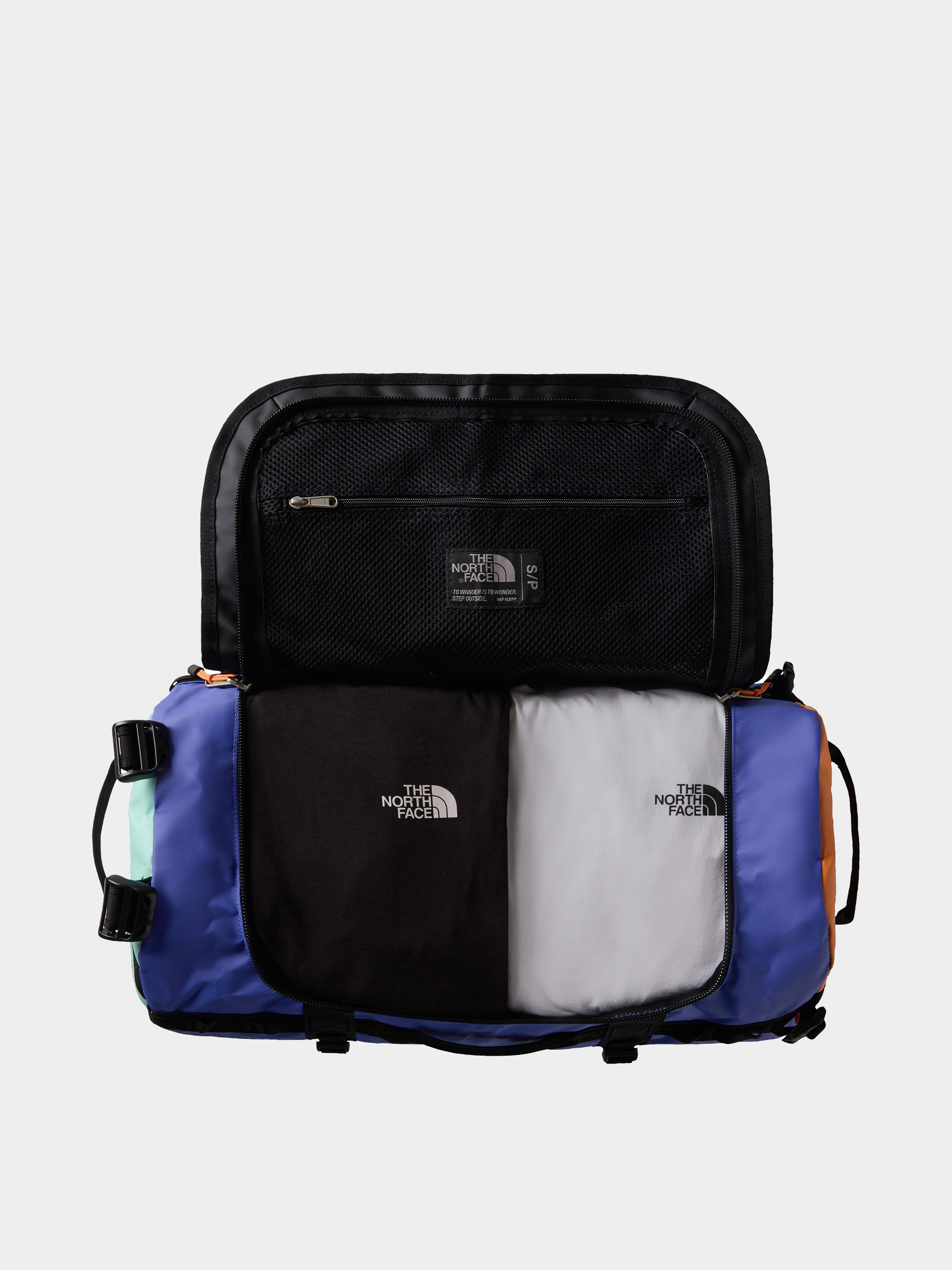 Geantă The North Face Base Camp Duffel S (indigo plum/bright foam)