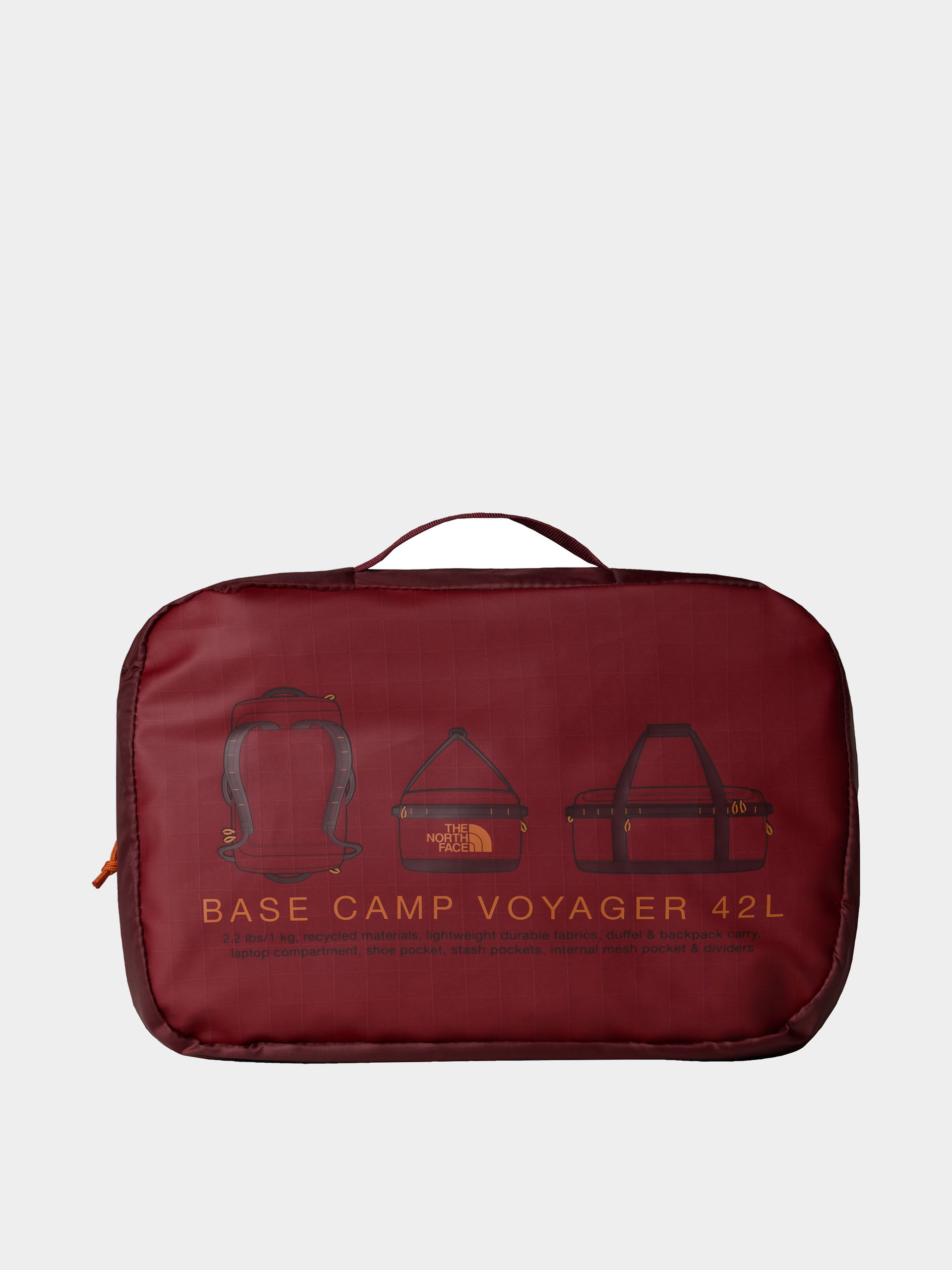 Geantă The North Face Base Camp Voyager Duffel 42L (sumac/iron bronze)