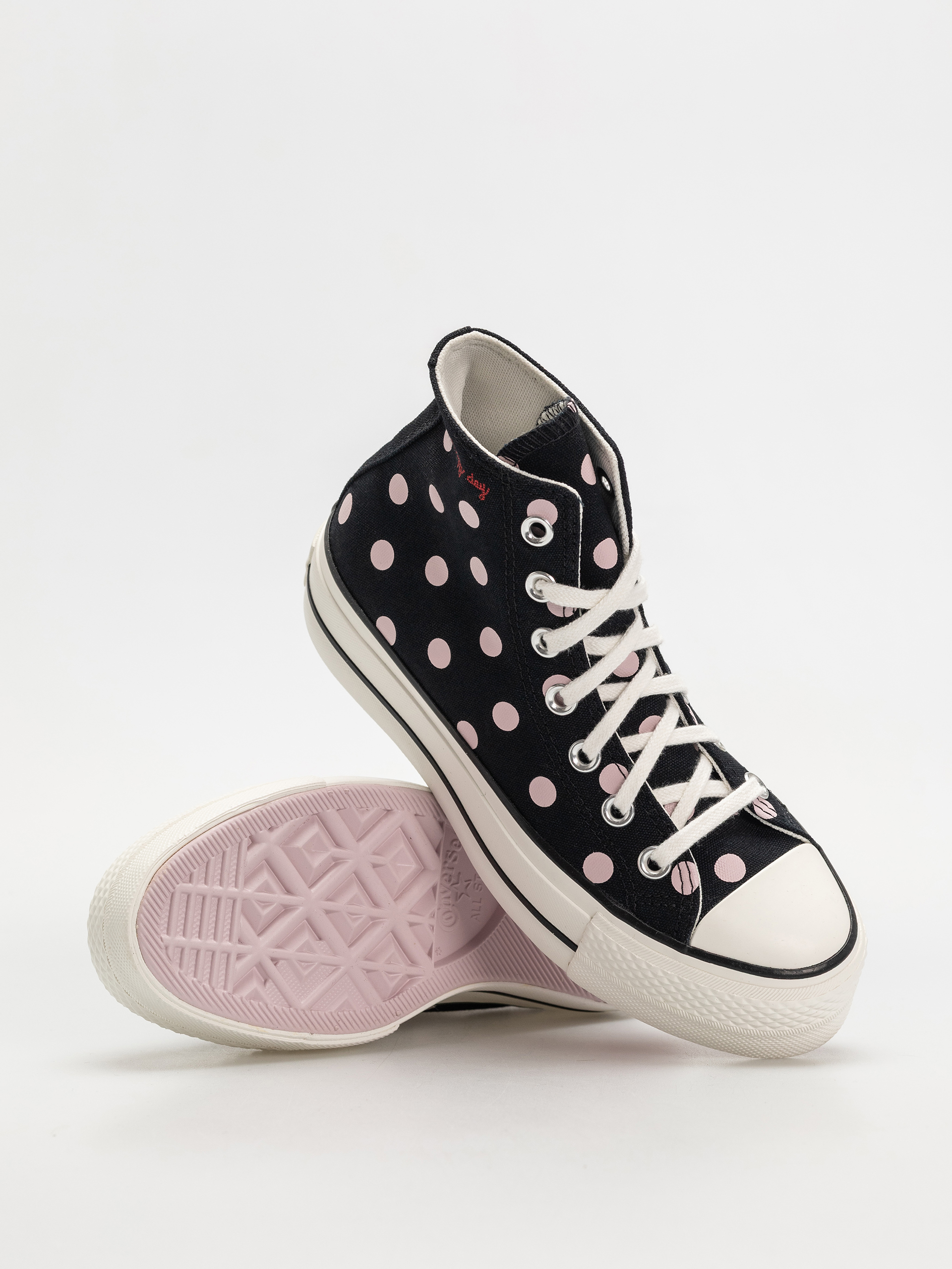 Teniși Converse Chuck Taylor All Star Lift Hi Wmn (black/summit pink/egret)
