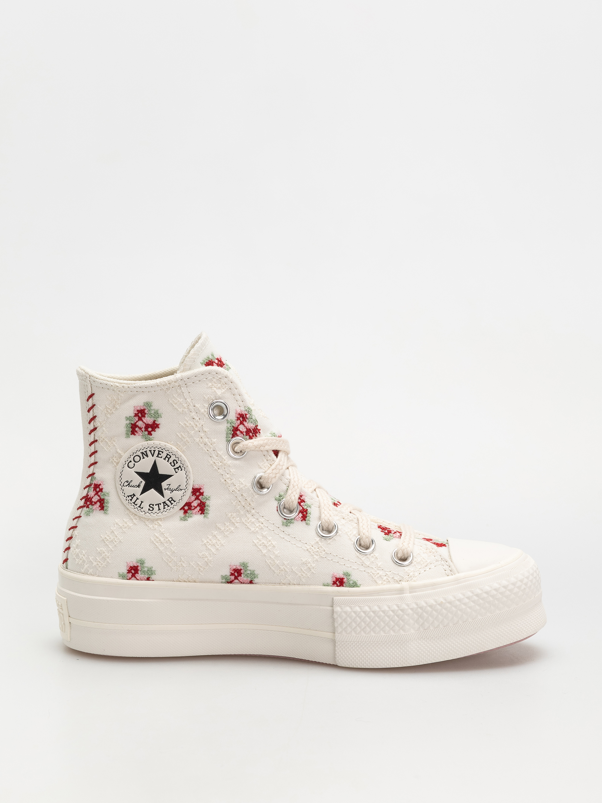 Teniși Converse Chuck Taylor All Star Lift Hi Wmn (vintage white/horizon pink)