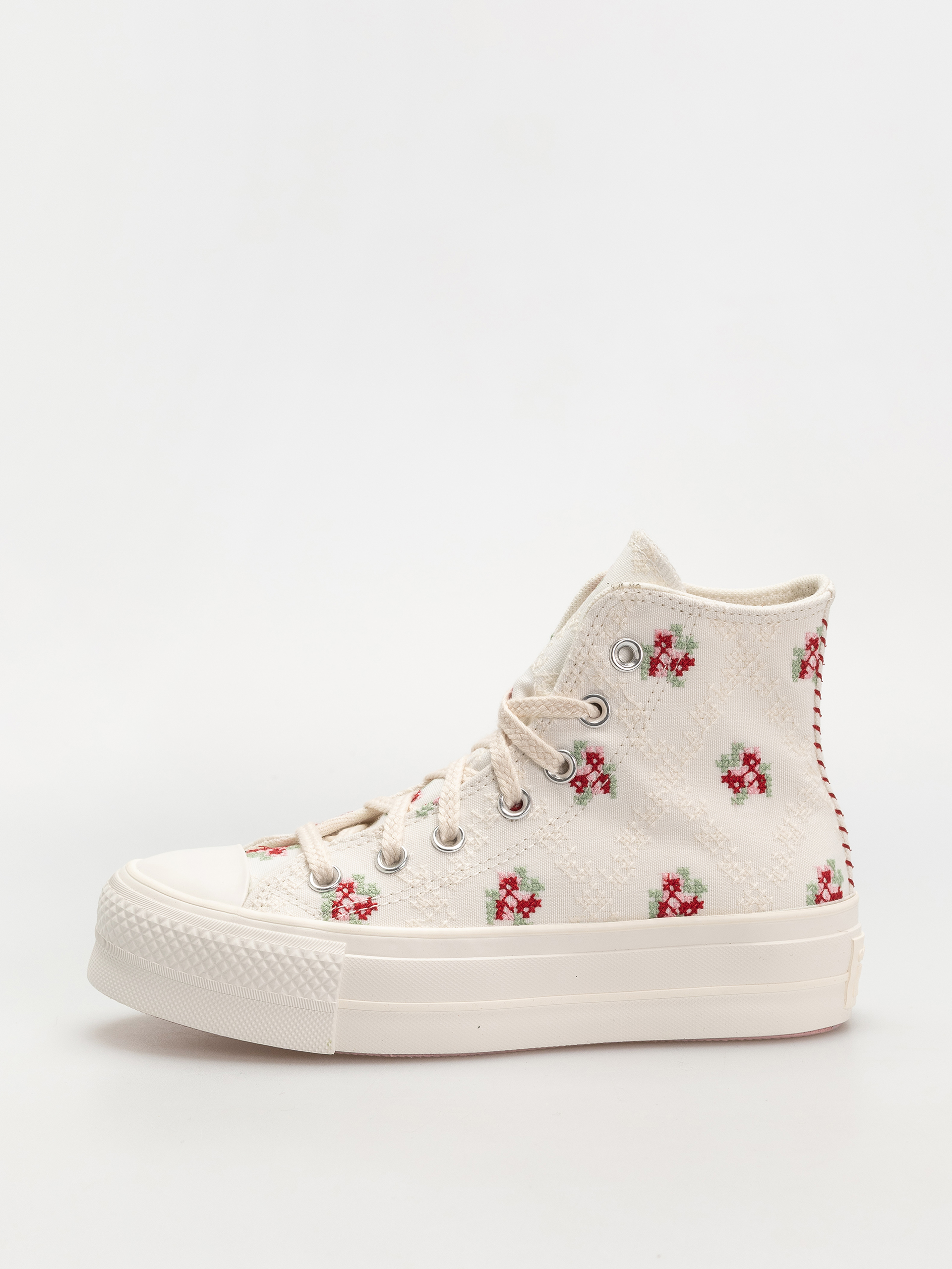 Teniși Converse Chuck Taylor All Star Lift Hi Wmn (vintage white/horizon pink)