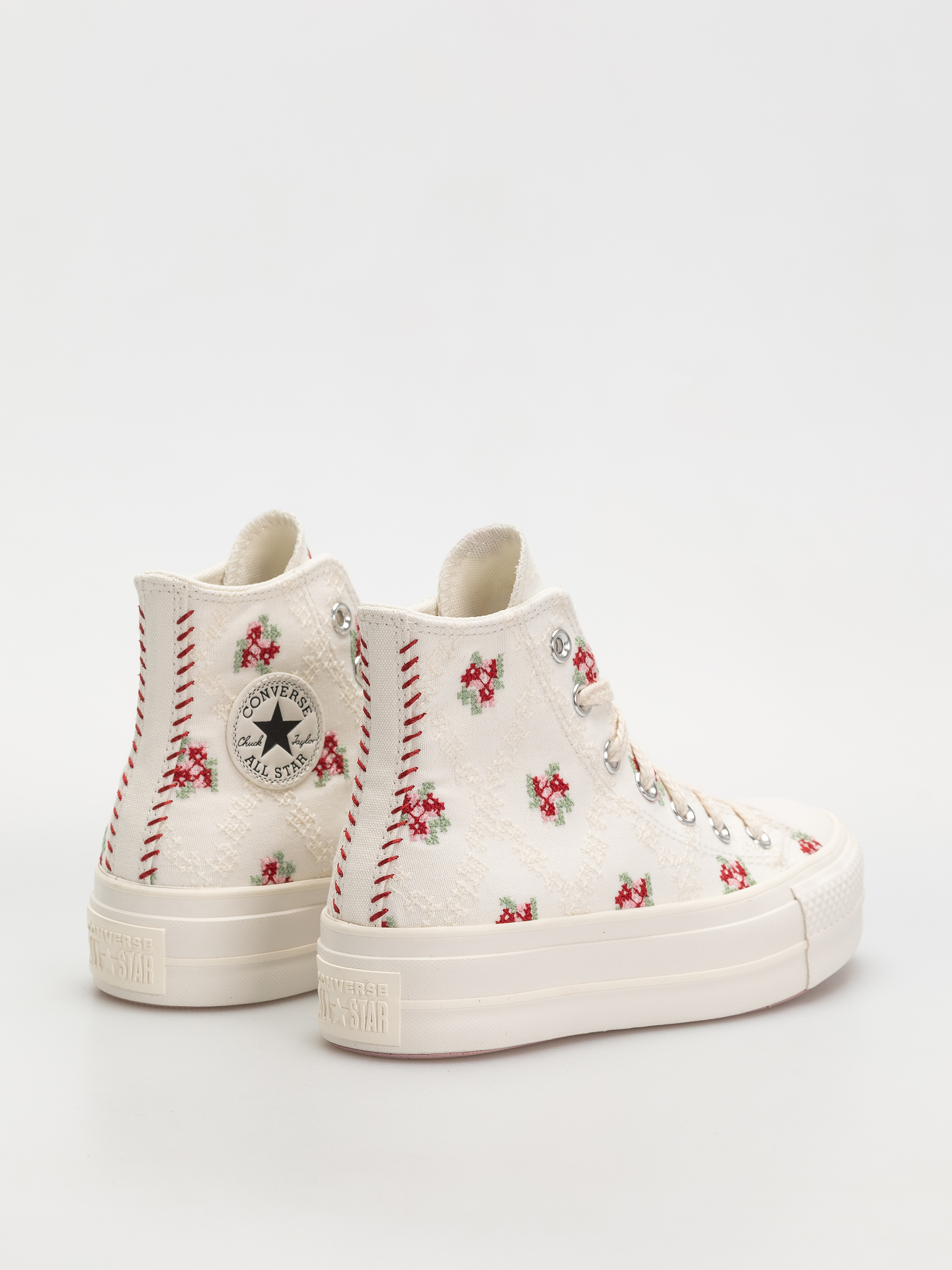 Teniși Converse Chuck Taylor All Star Lift Hi Wmn (vintage white/horizon pink)