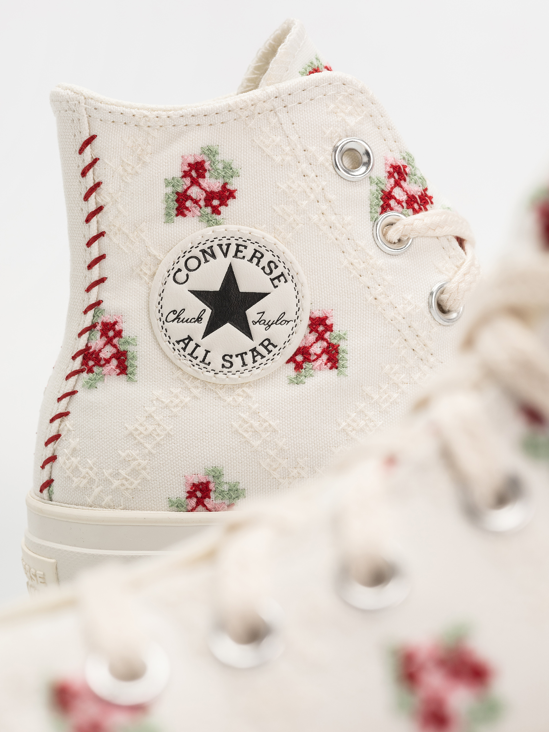 Teniși Converse Chuck Taylor All Star Lift Hi Wmn (vintage white/horizon pink)