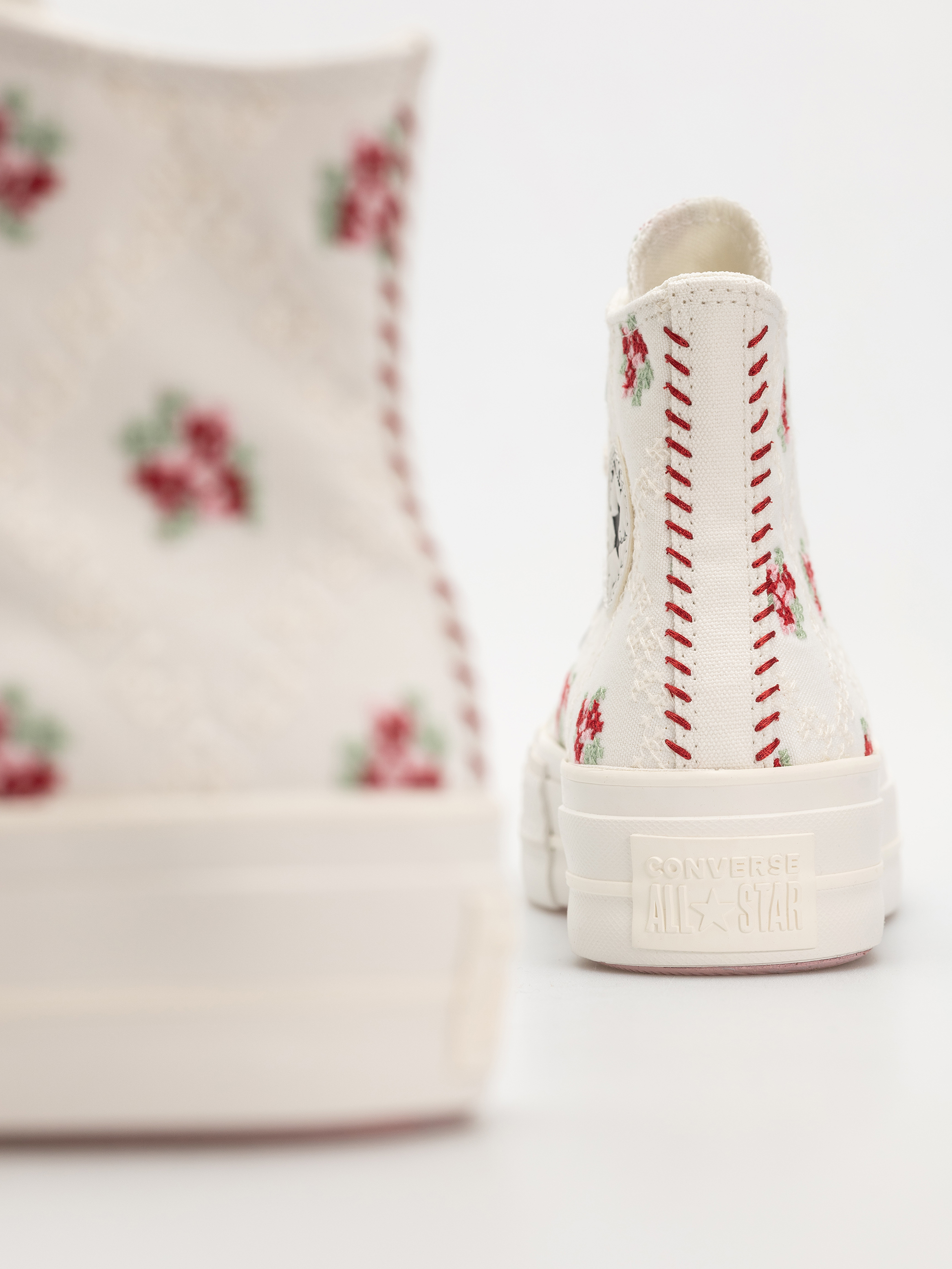 Teniși Converse Chuck Taylor All Star Lift Hi Wmn (vintage white/horizon pink)