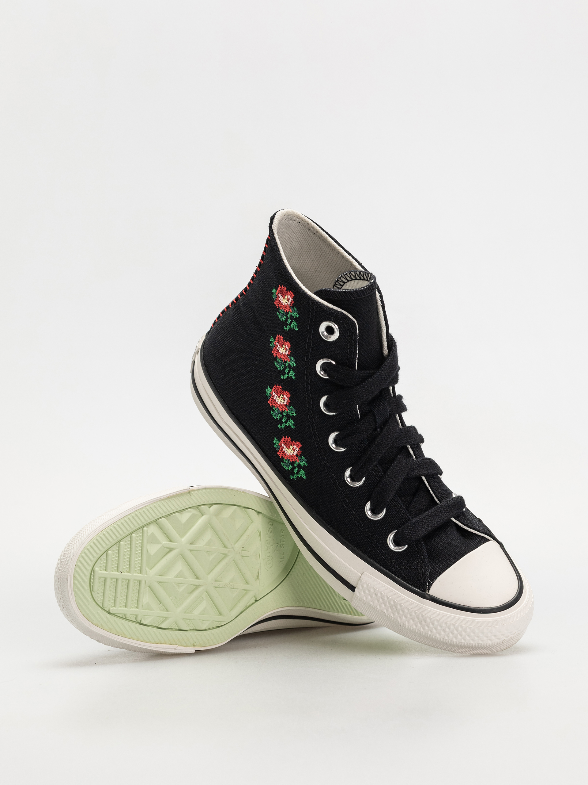 Teniși Converse Chuck Taylor All Star Hi Wmn (black/lt jellyfish jitter)