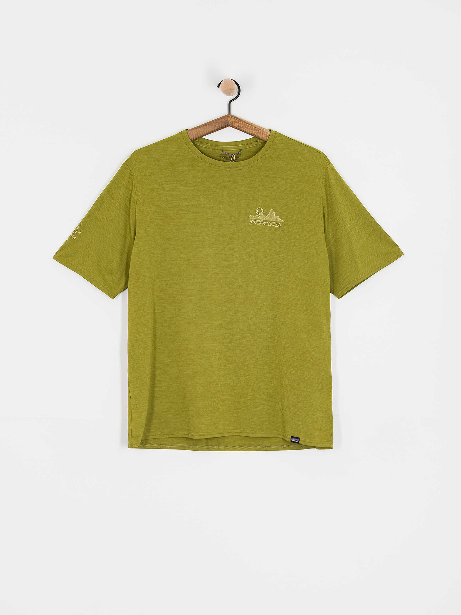 Tricou Patagonia Cap Cool Daily Graphic (wind runner/graze green x-dye)