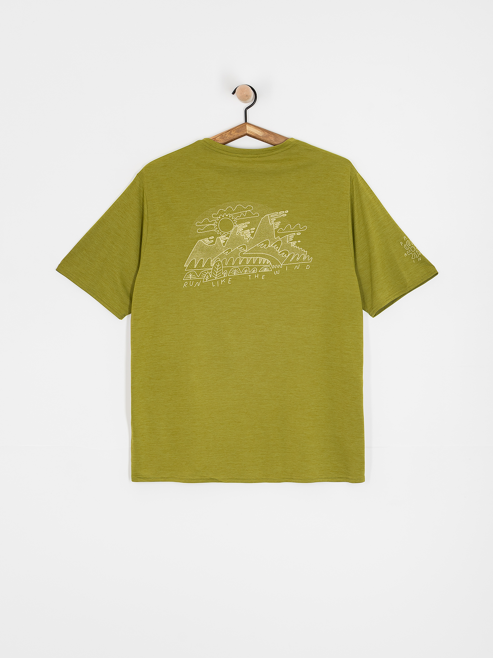 Tricou Patagonia Cap Cool Daily Graphic (wind runner/graze green x-dye)