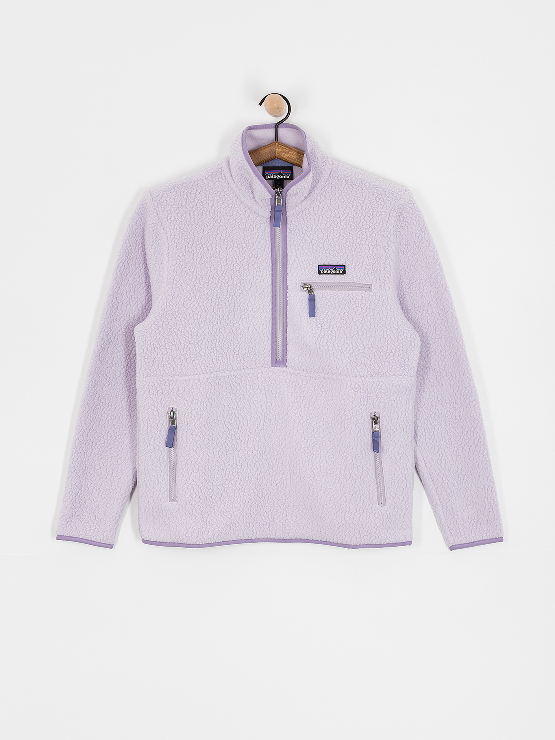 Pentru femei Hanorac din fleece Patagonia Retro Pile Marsupial (foxglove purple)