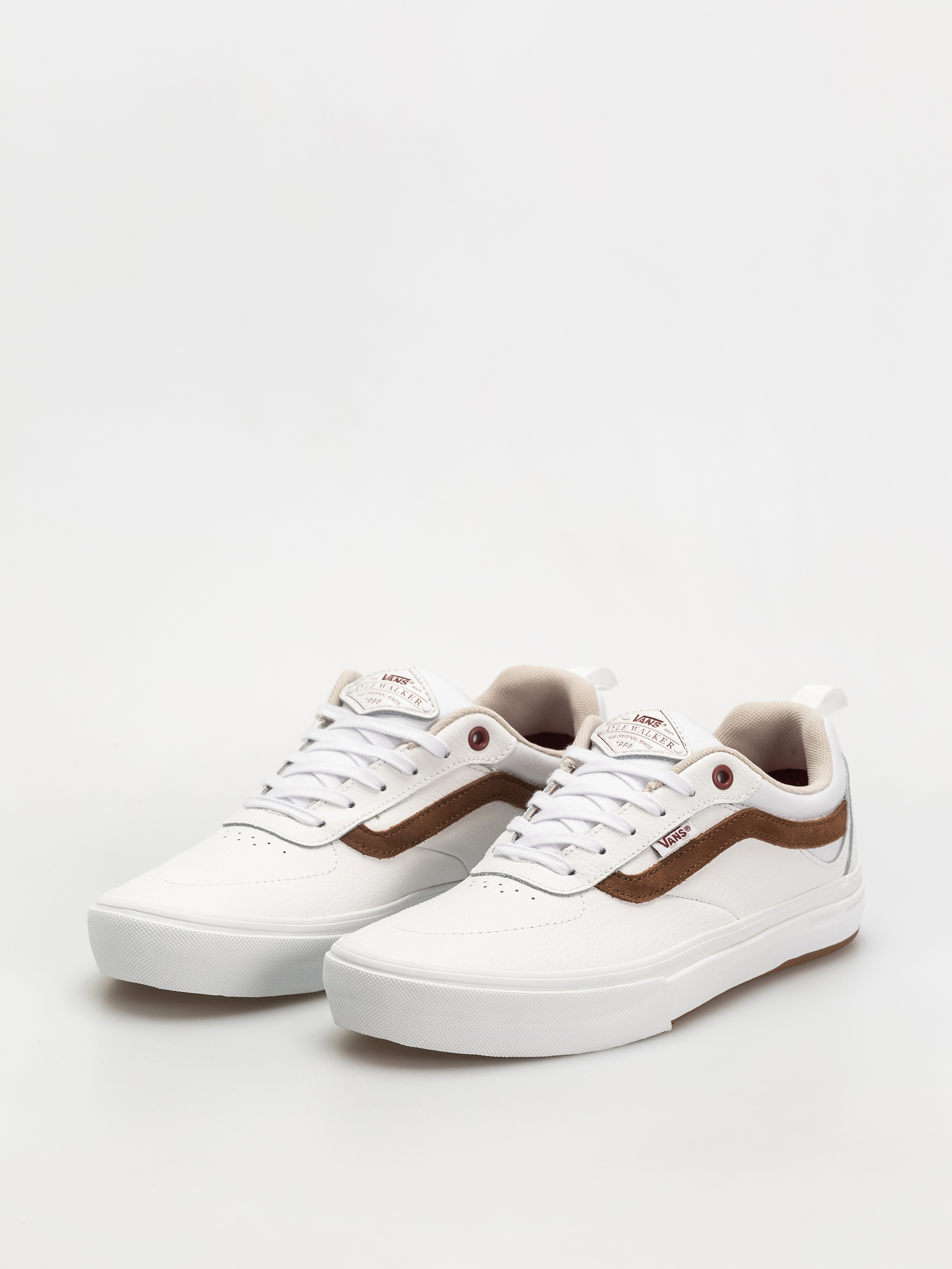 Pantofi Vans Skate Kyle Walker (leather white/red)