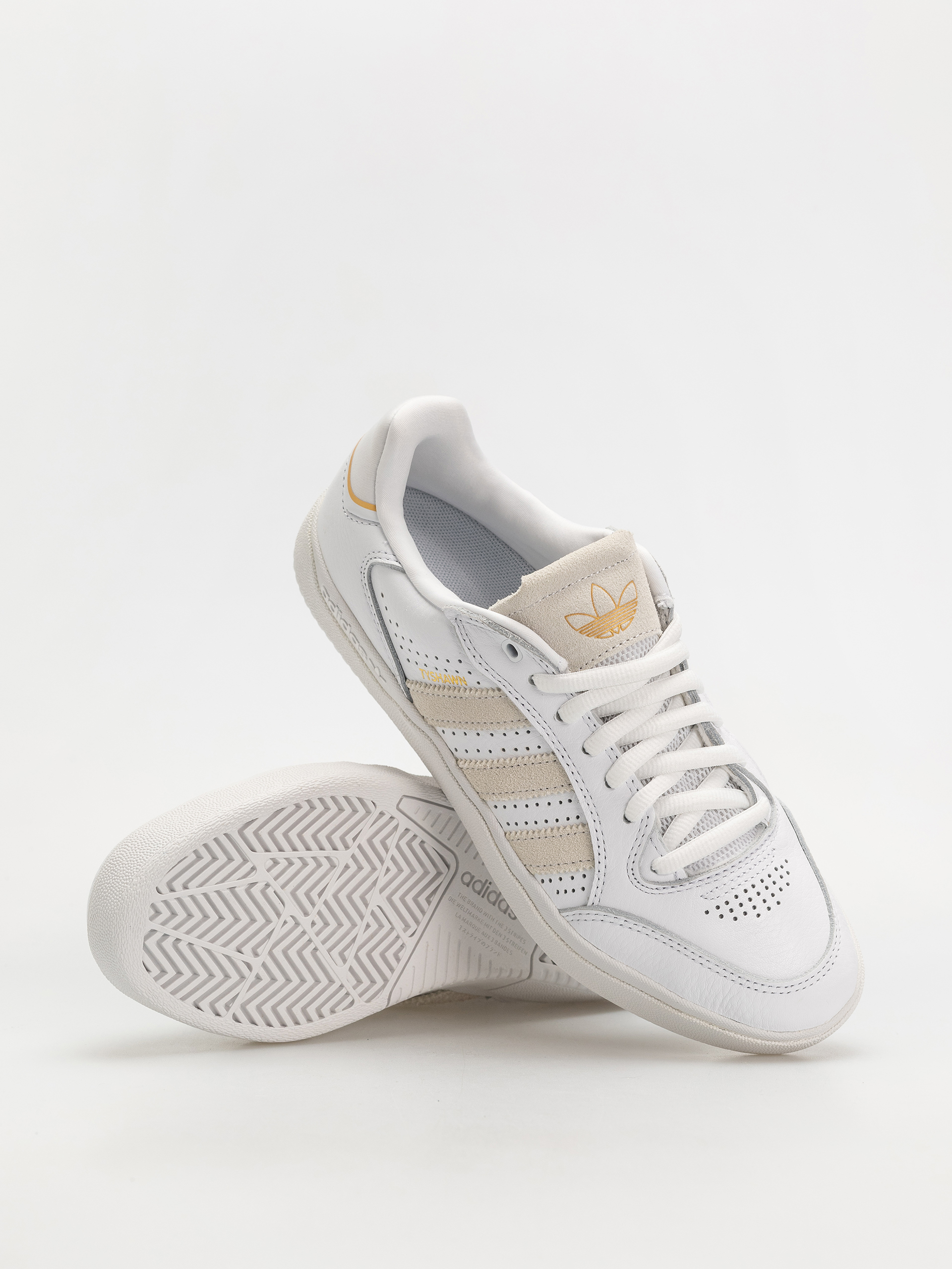 Pantofi adidas Tyshawn Low (ftwwht/ftwwht/goldmt)
