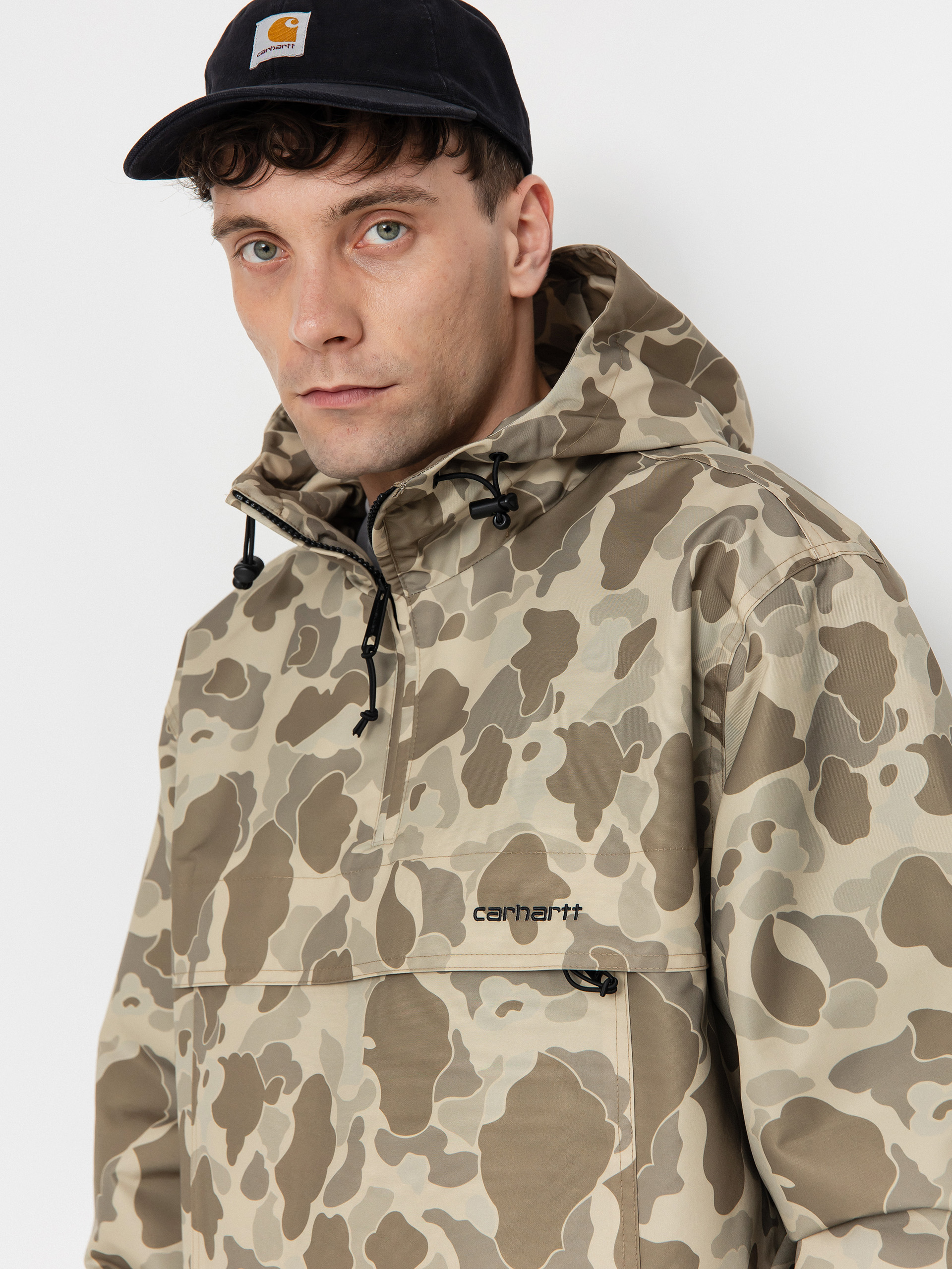 Geacă Carhartt WIP Windbreaker (camo duck/desert/black)