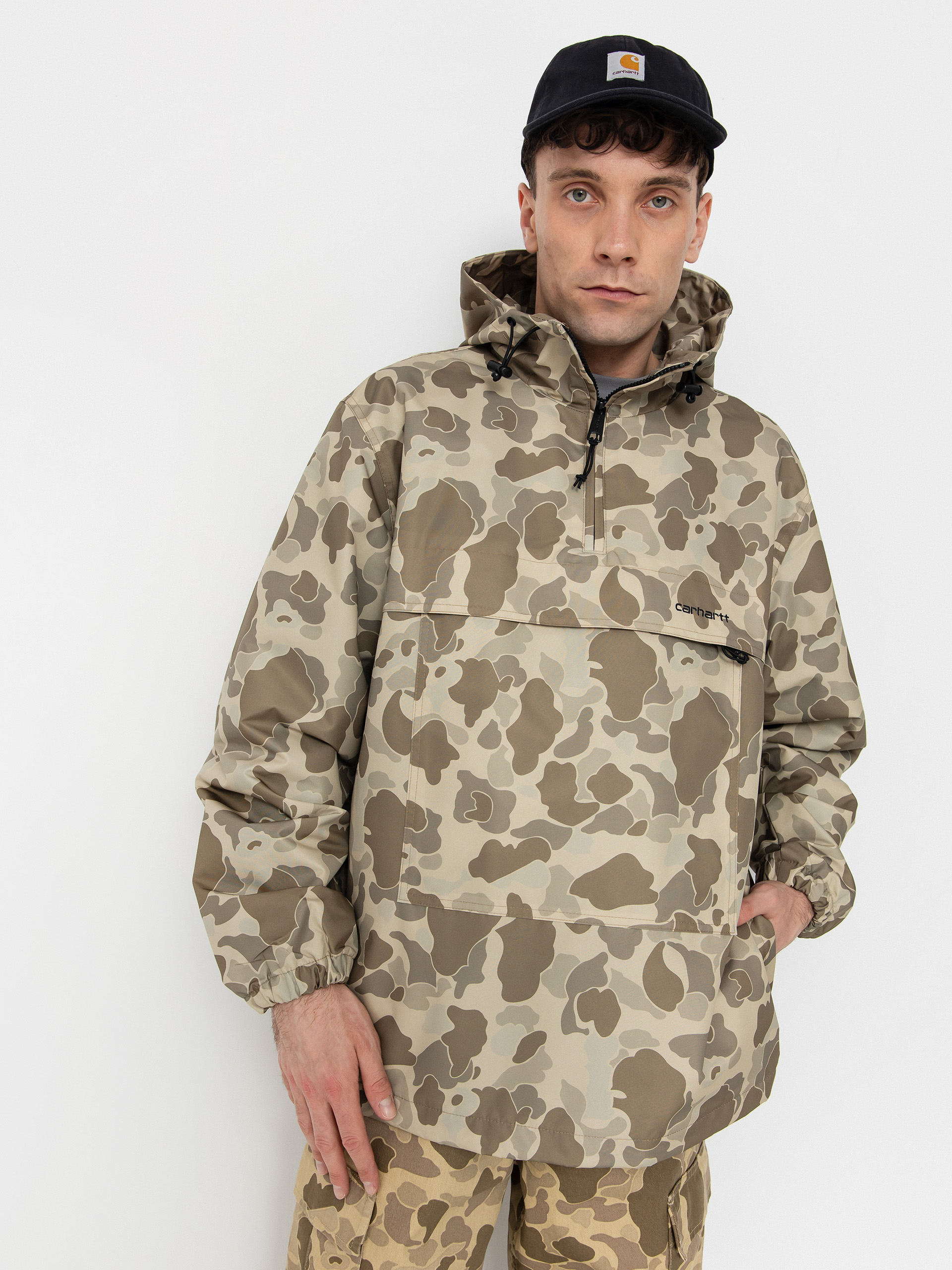 Geacă Carhartt WIP Windbreaker (camo duck/desert/black)