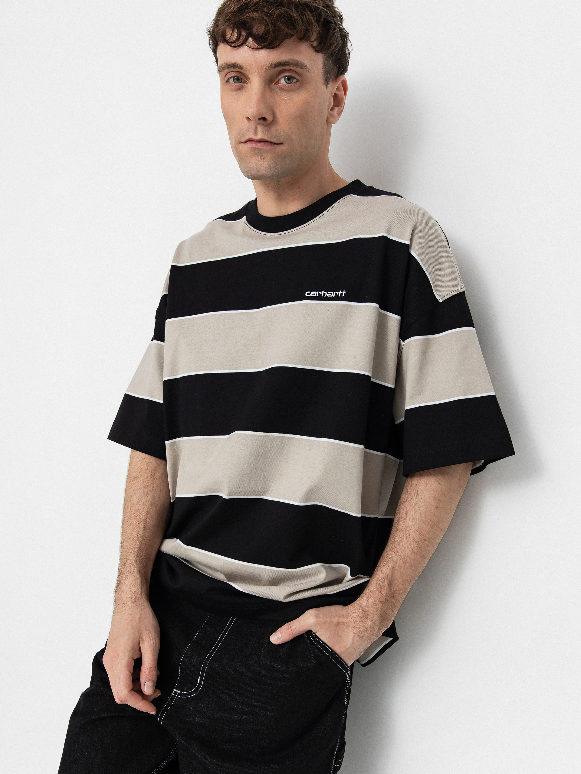 Tricou Carhartt WIP Quinby (quinby stripe/black)
