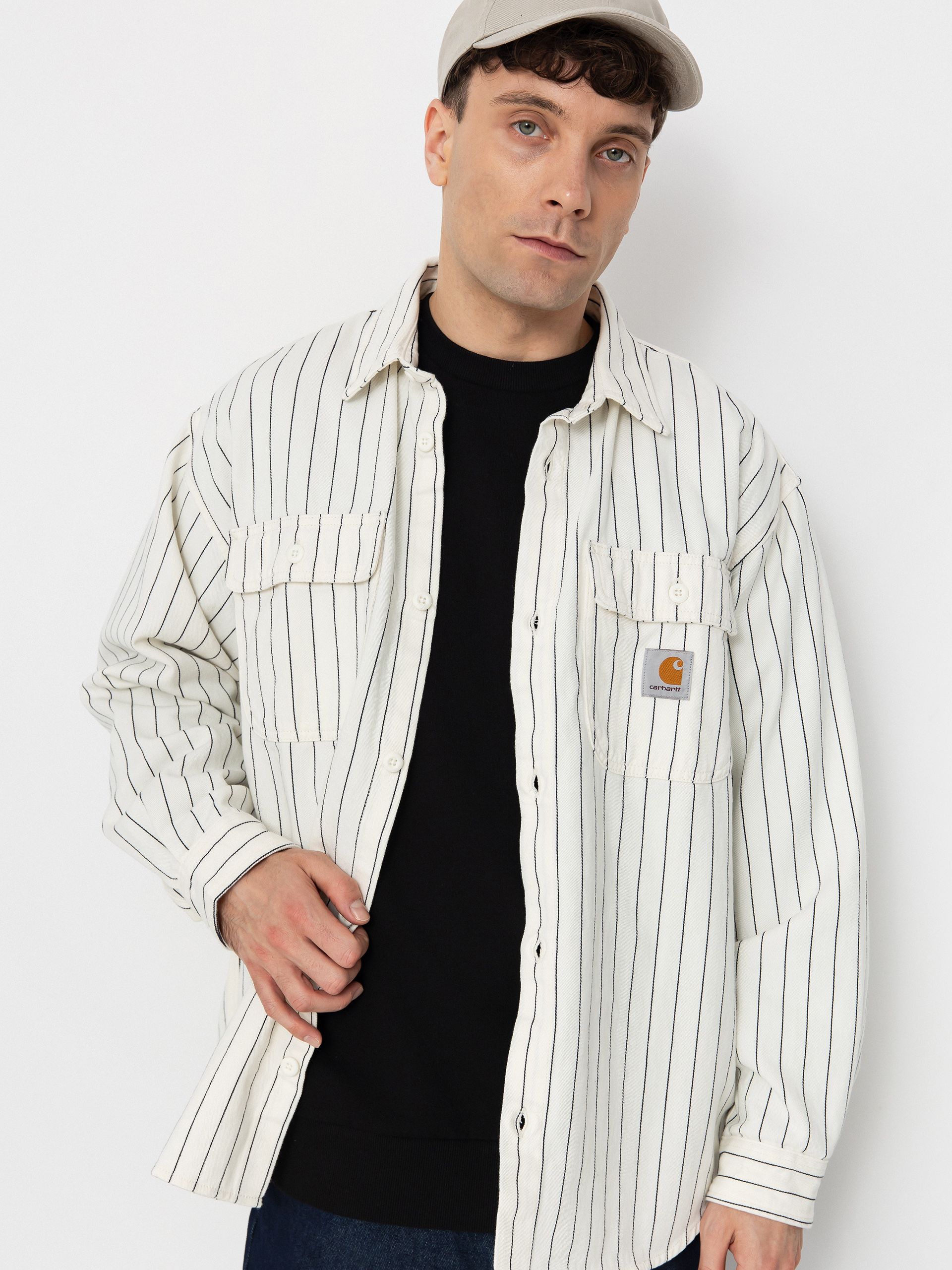 Cu0103mau0219u0103 Carhartt WIP Hendry (seaton stripe/wax/dark navy)