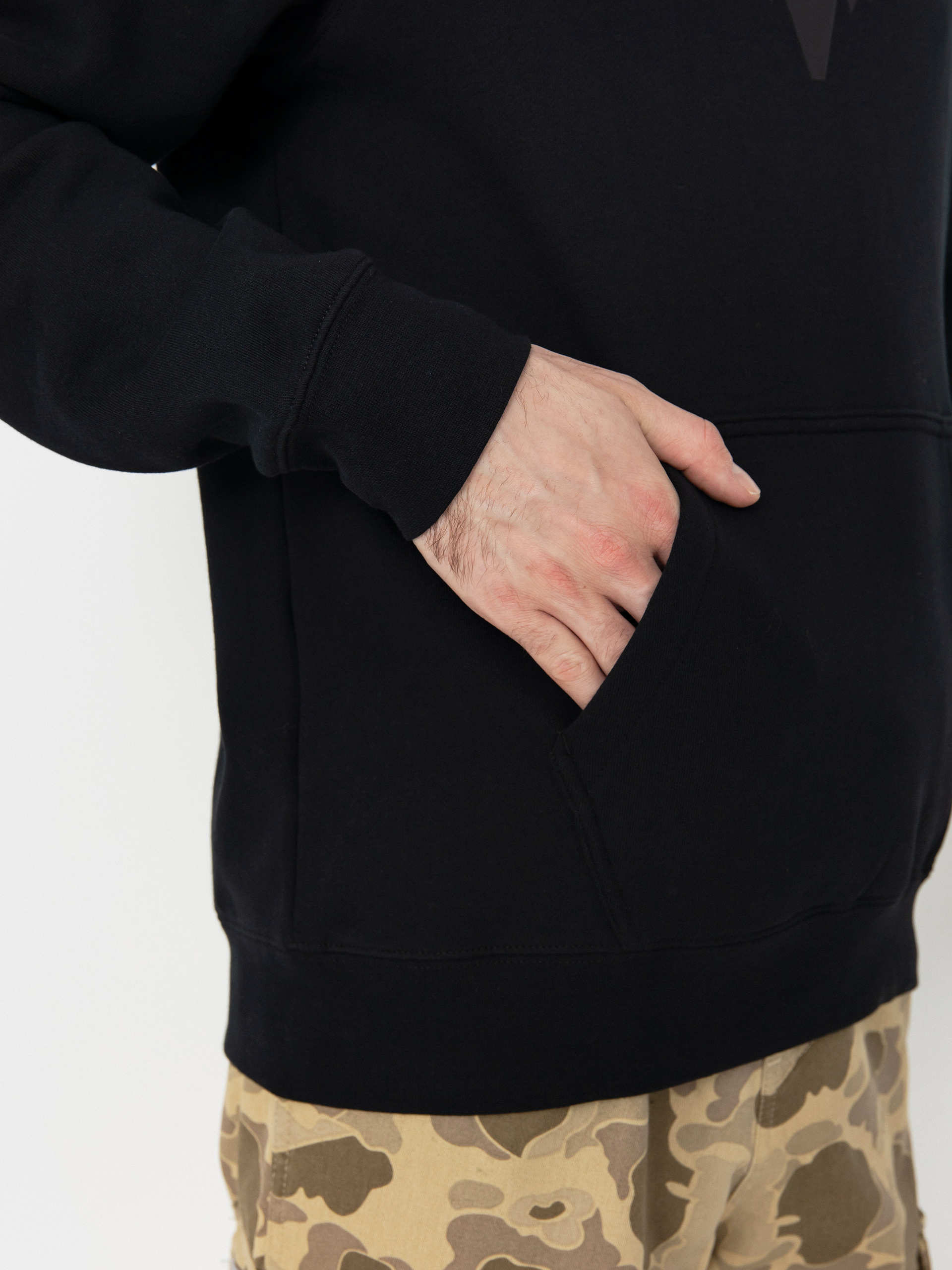 Hanorac cu glugă Fox Fox Head HD (black/black)