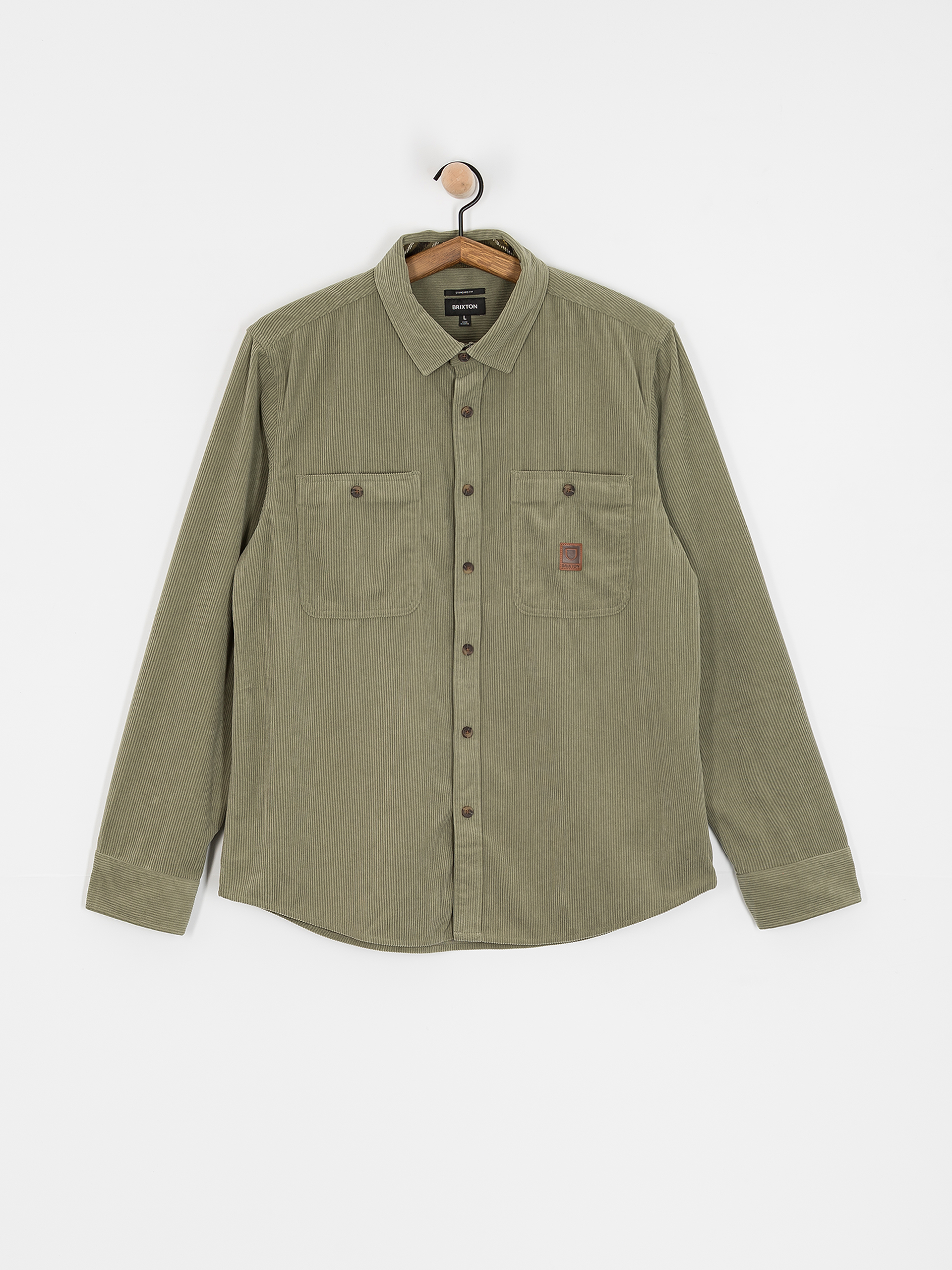 Cămașă Brixton The Field Corduroy Overshirt (military olive)