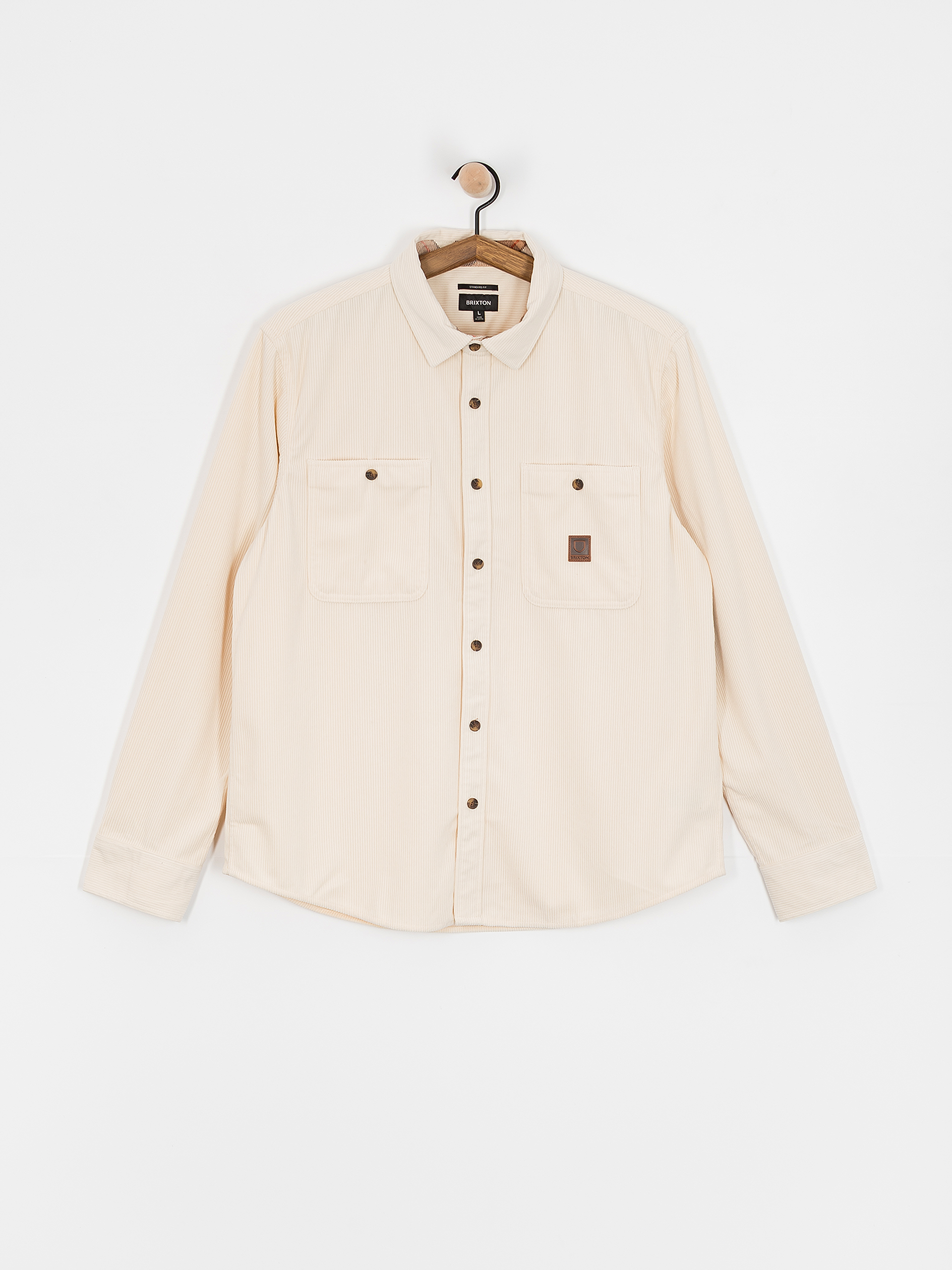 Cămașă Brixton The Field Corduroy Overshirt (whitecap)