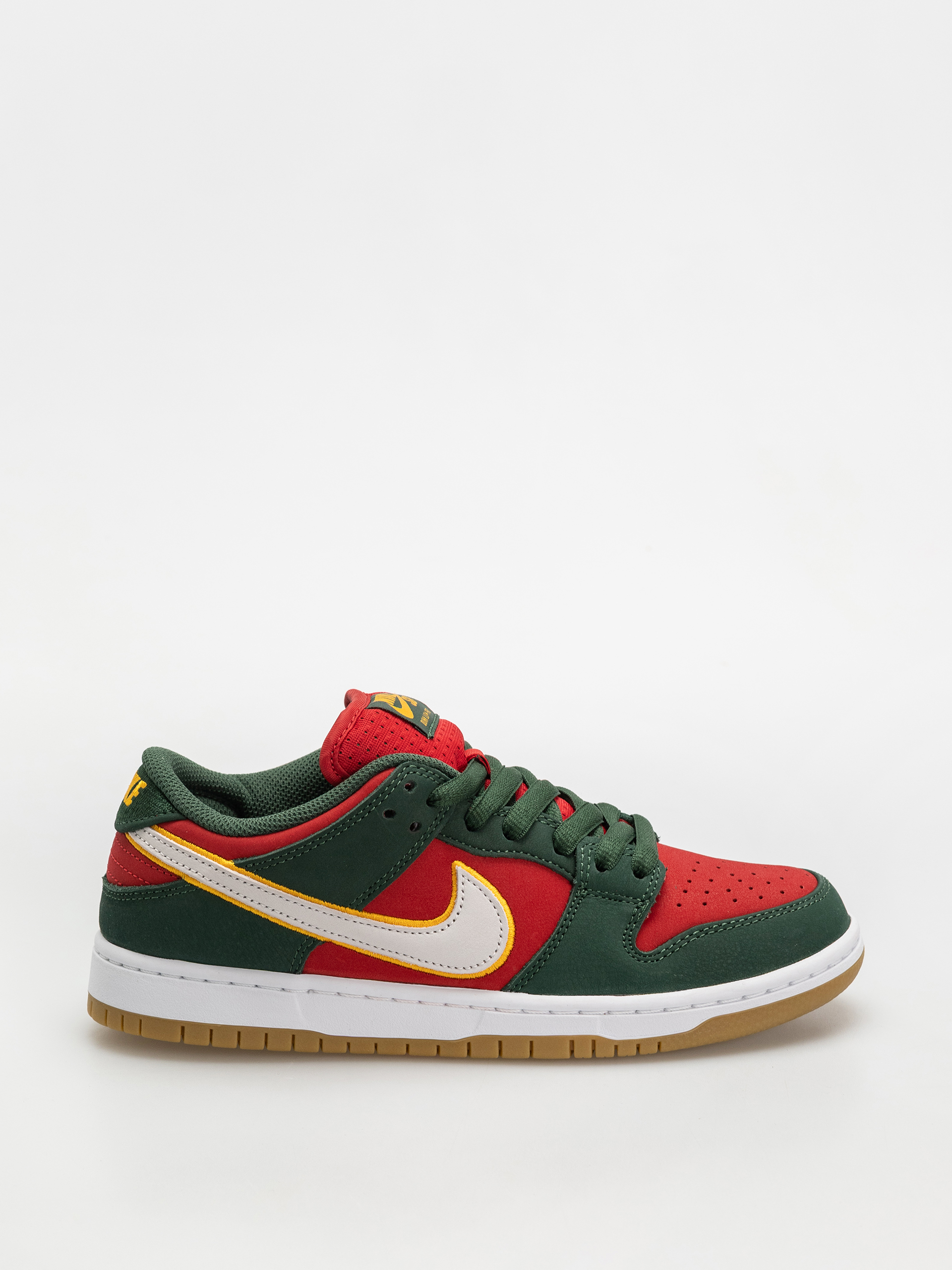 Pantofi Nike SB Dunk Low Pro Prm (fir/white university gold fire red)