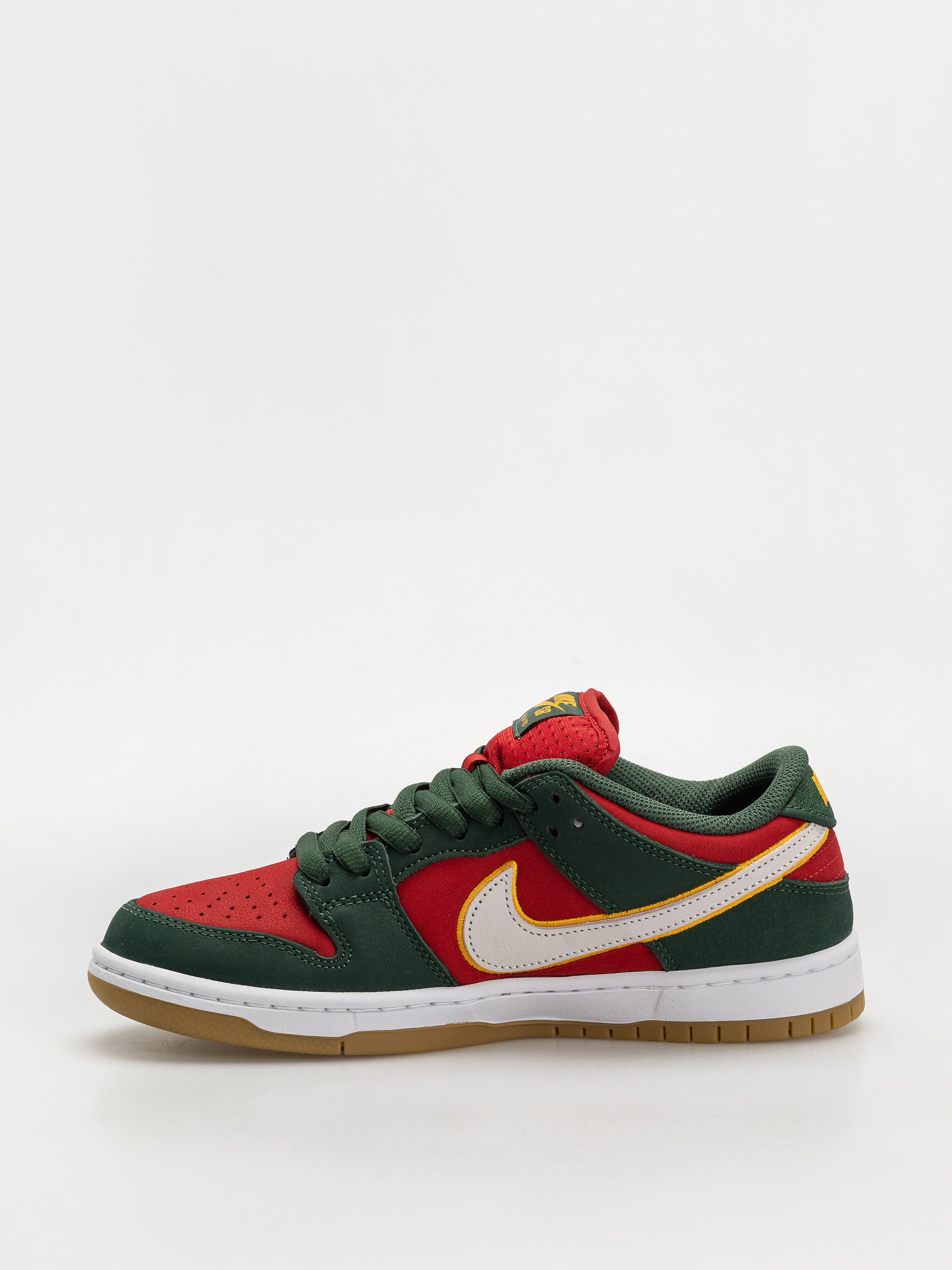 Pantofi Nike SB Dunk Low Pro Prm (fir/white university gold fire red)