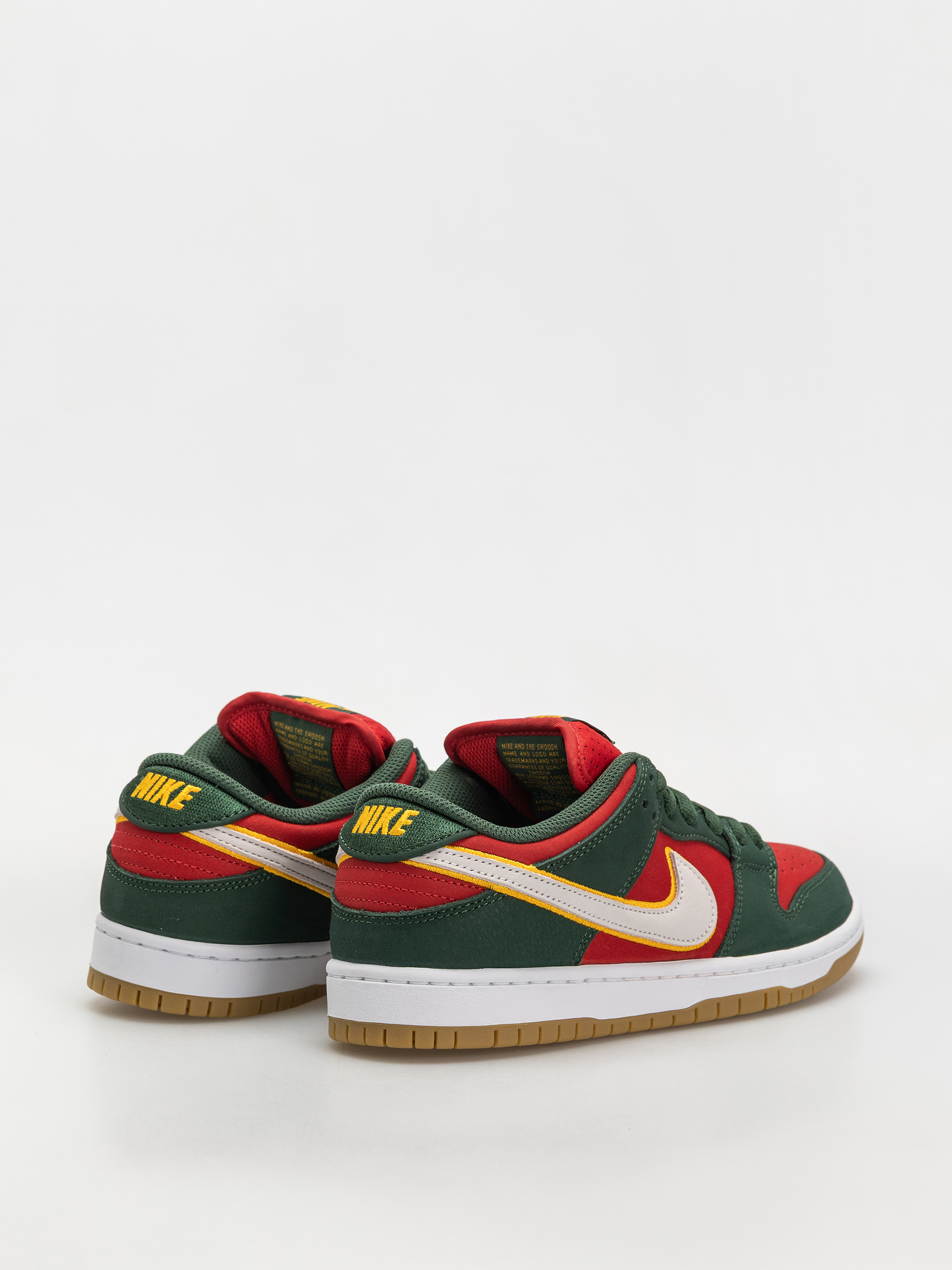 Pantofi Nike SB Dunk Low Pro Prm (fir/white university gold fire red)